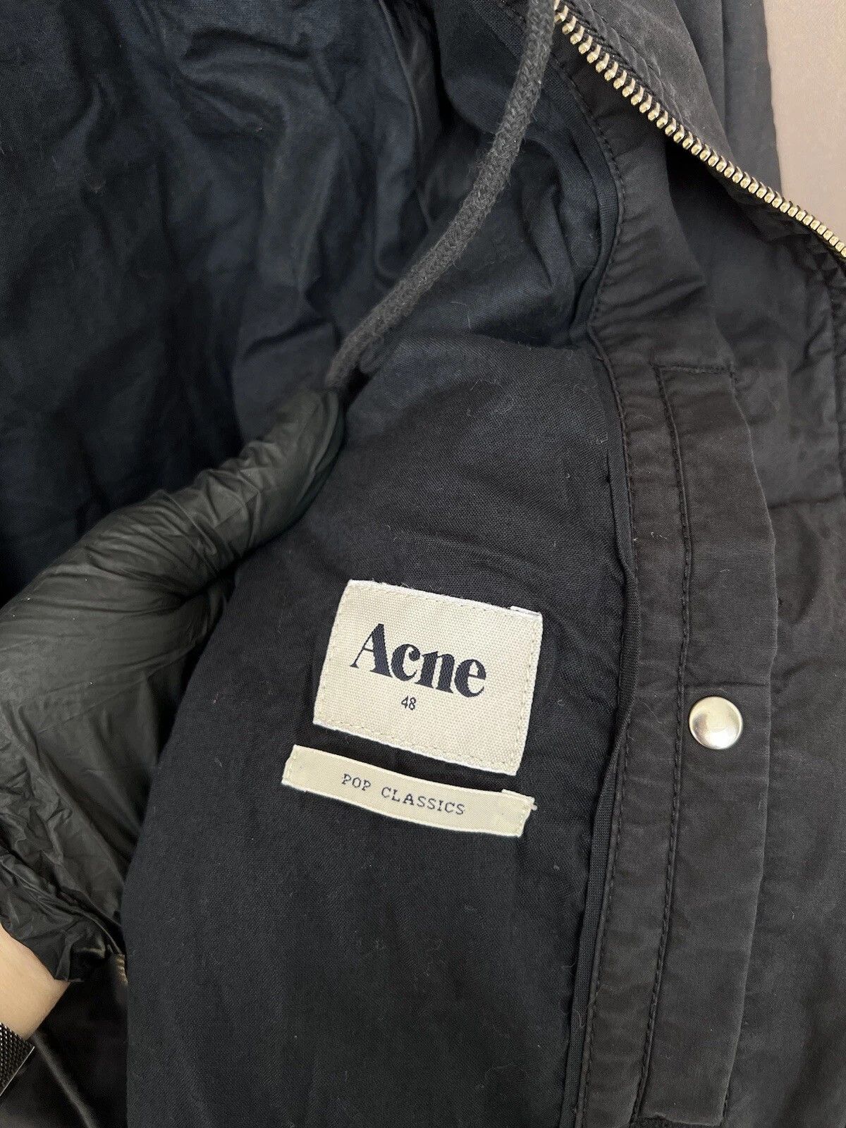 Acne Studios Acne Pop Classic Jacket Mens Size 48 or M/L Black Full Zip Size US M / EU 48-50 / 2 - 9 Thumbnail