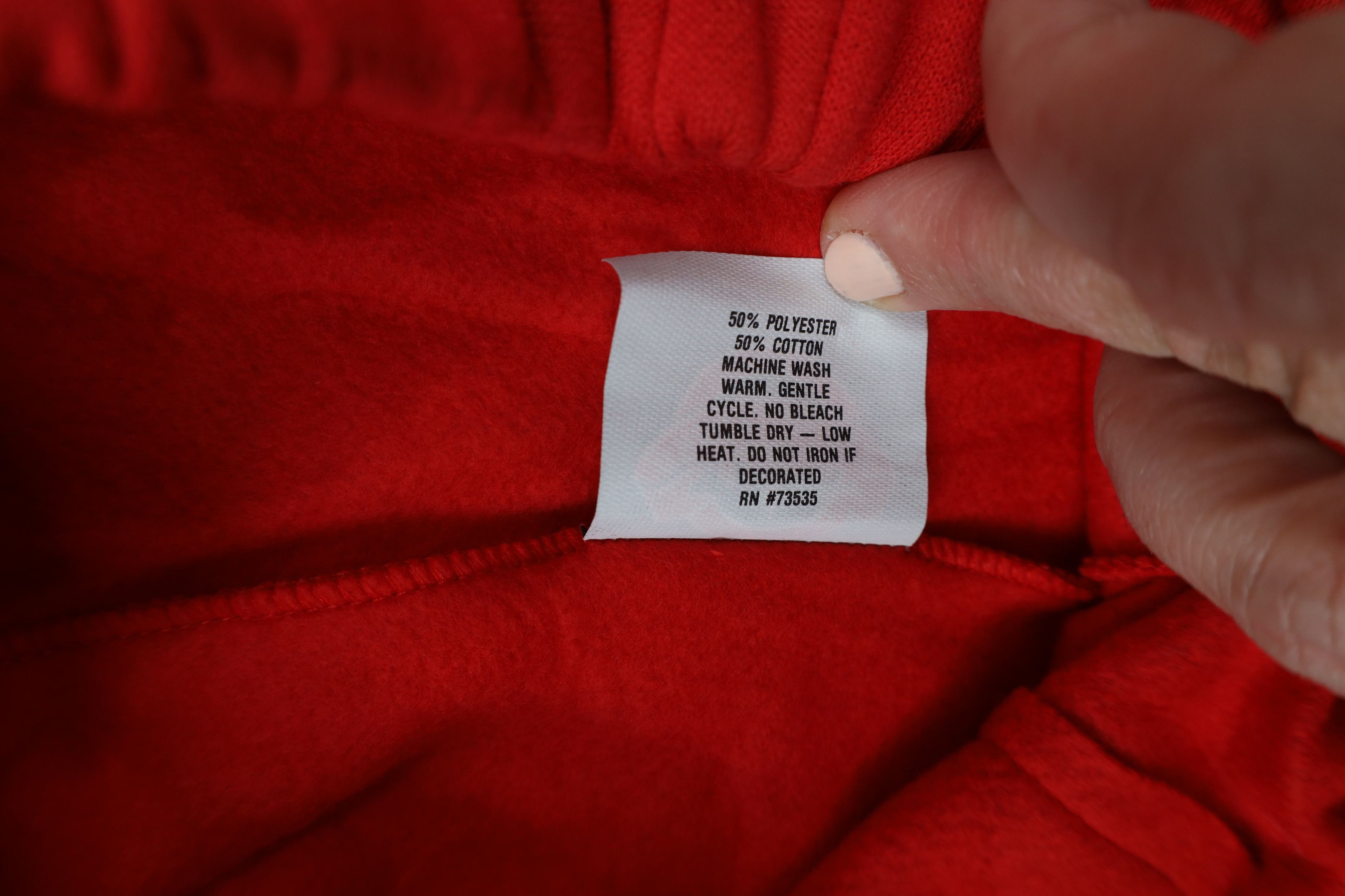 Vintage Deadstock Vintage 90s Streetwear Sweatpants Joggers Red USA Size US 36 / EU 52 - 8 Thumbnail