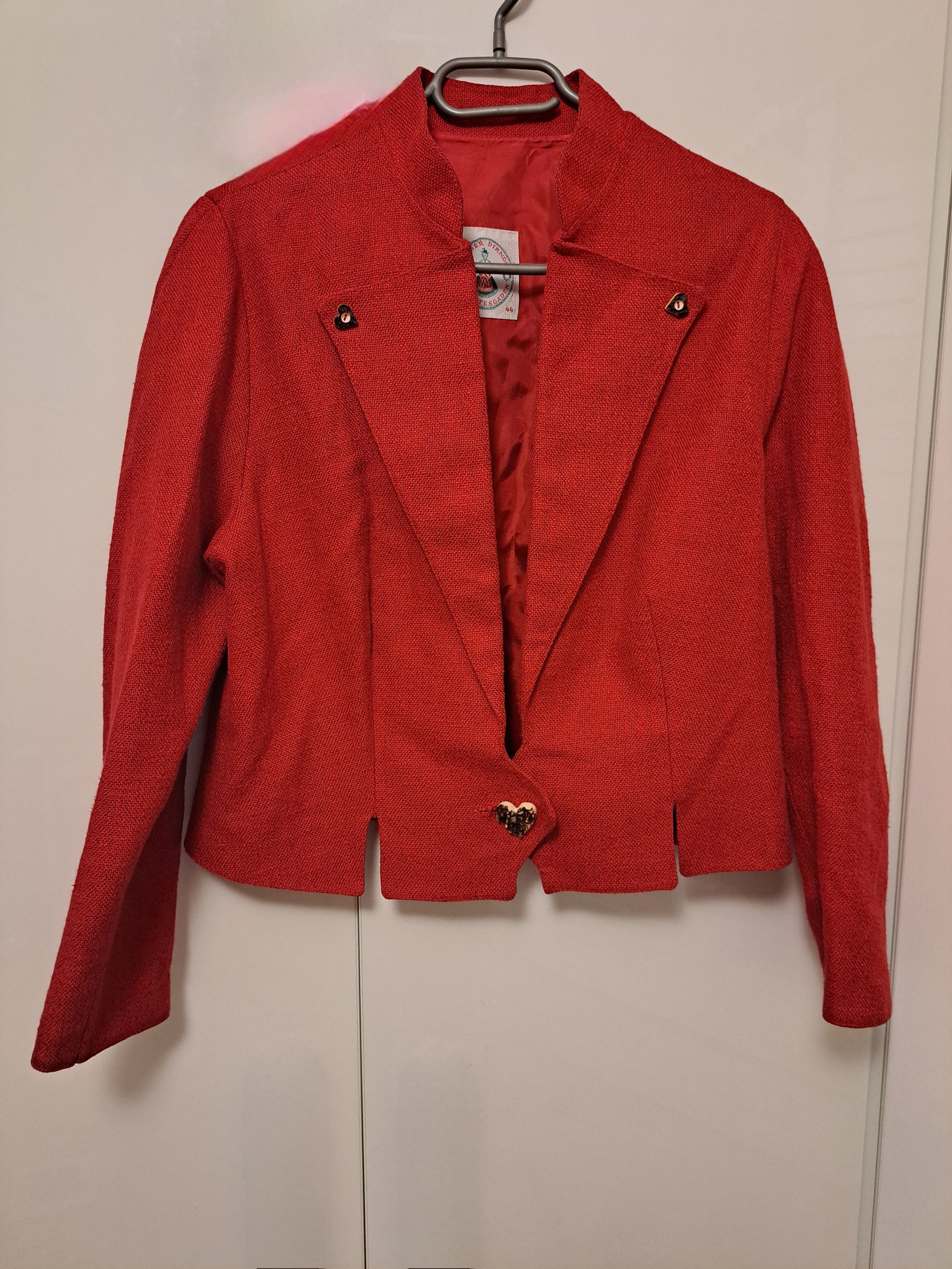 Vintage Vintage Kruger Dirndl red blazer Size L / US 10 / IT 46 - 1 Thumbnail