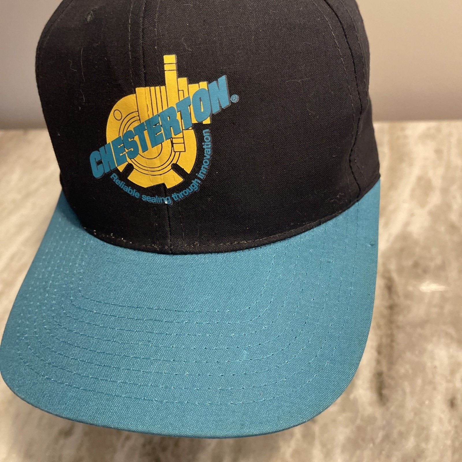 Vintage Vtg Chesterton Hat Vintage Black Teal Snapback Trucker Cap Size ONE SIZE - 3 Thumbnail