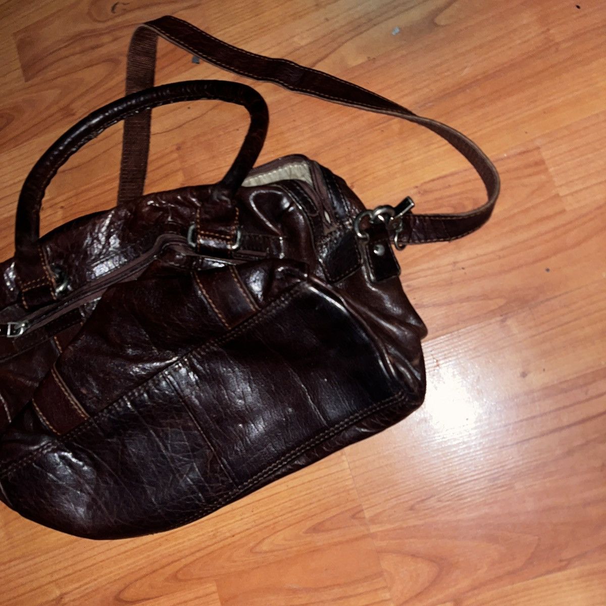 Other Vintage Leather Shoulder Bag Purse 90’s Y2K Size ONE SIZE - 5 Thumbnail