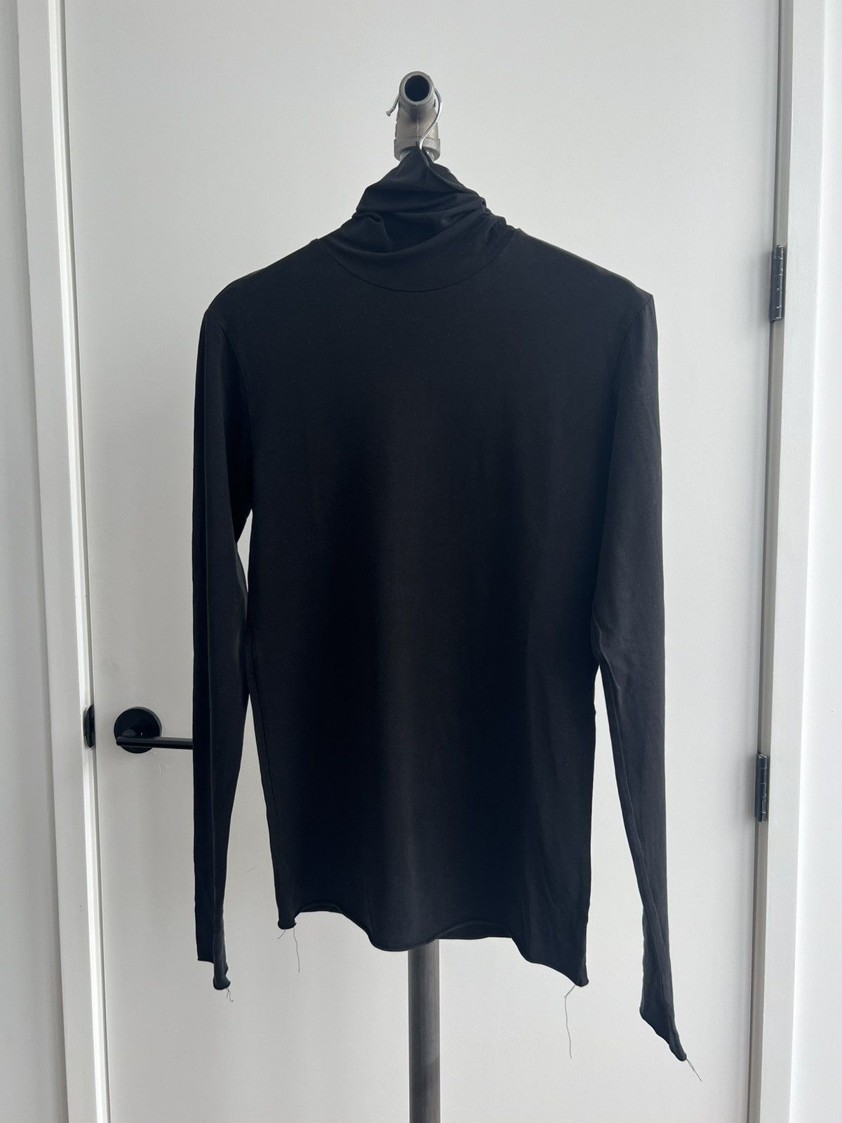 Haider Ackermann Black Cotton Turtleneck Size US S / EU 44-46 / 1 - 1 Thumbnail