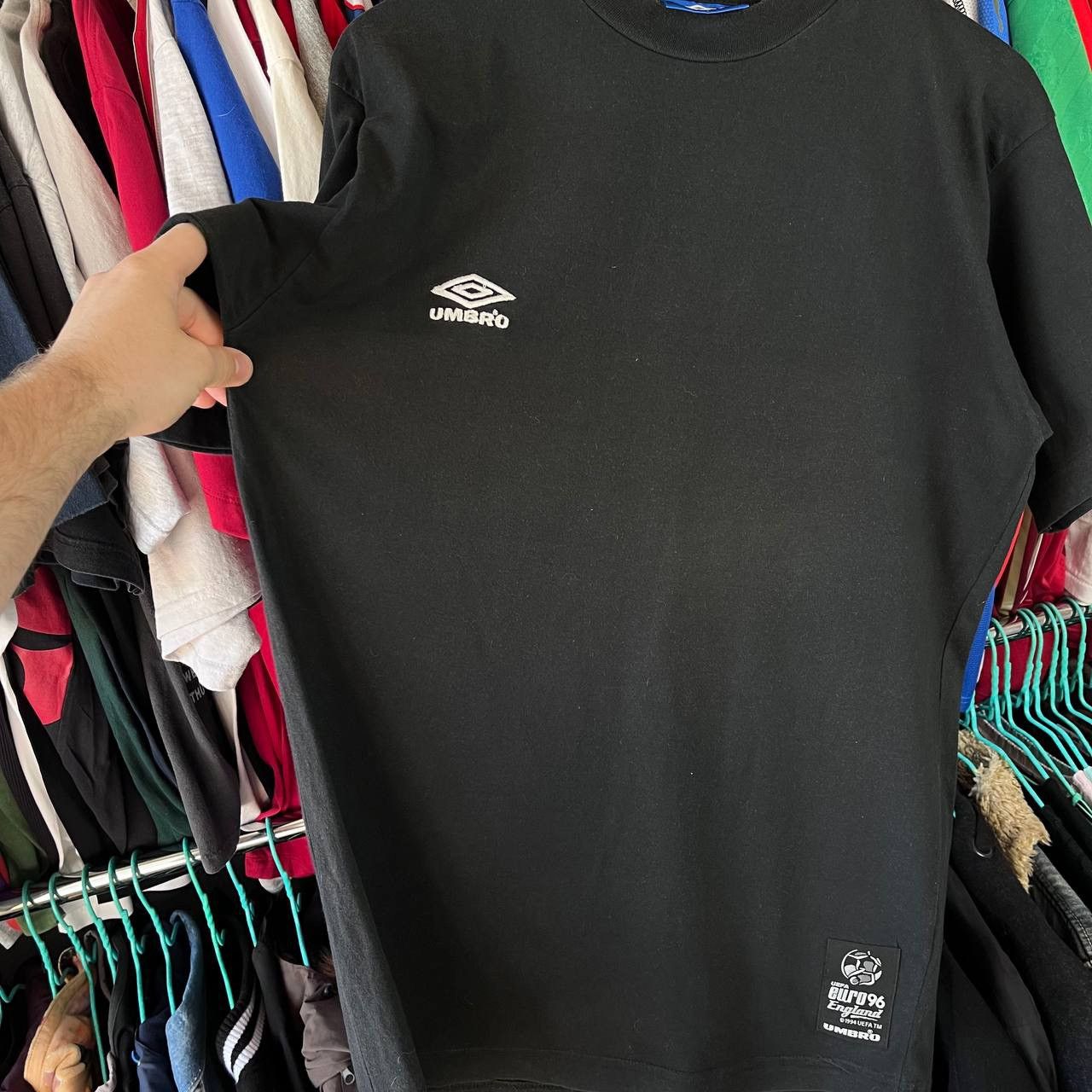 Vintage Vintage 1996 Umbro UEFA Euro England Football T Shirt Size US M / EU 48-50 / 2 - 7 Thumbnail