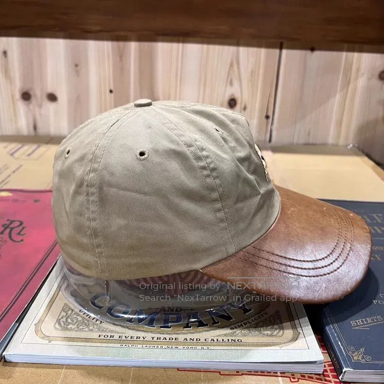 RRL Ralph Lauren RRL Ralph Lauren First year leather hat with dog head embr Size ONE SIZE - 3 Thumbnail