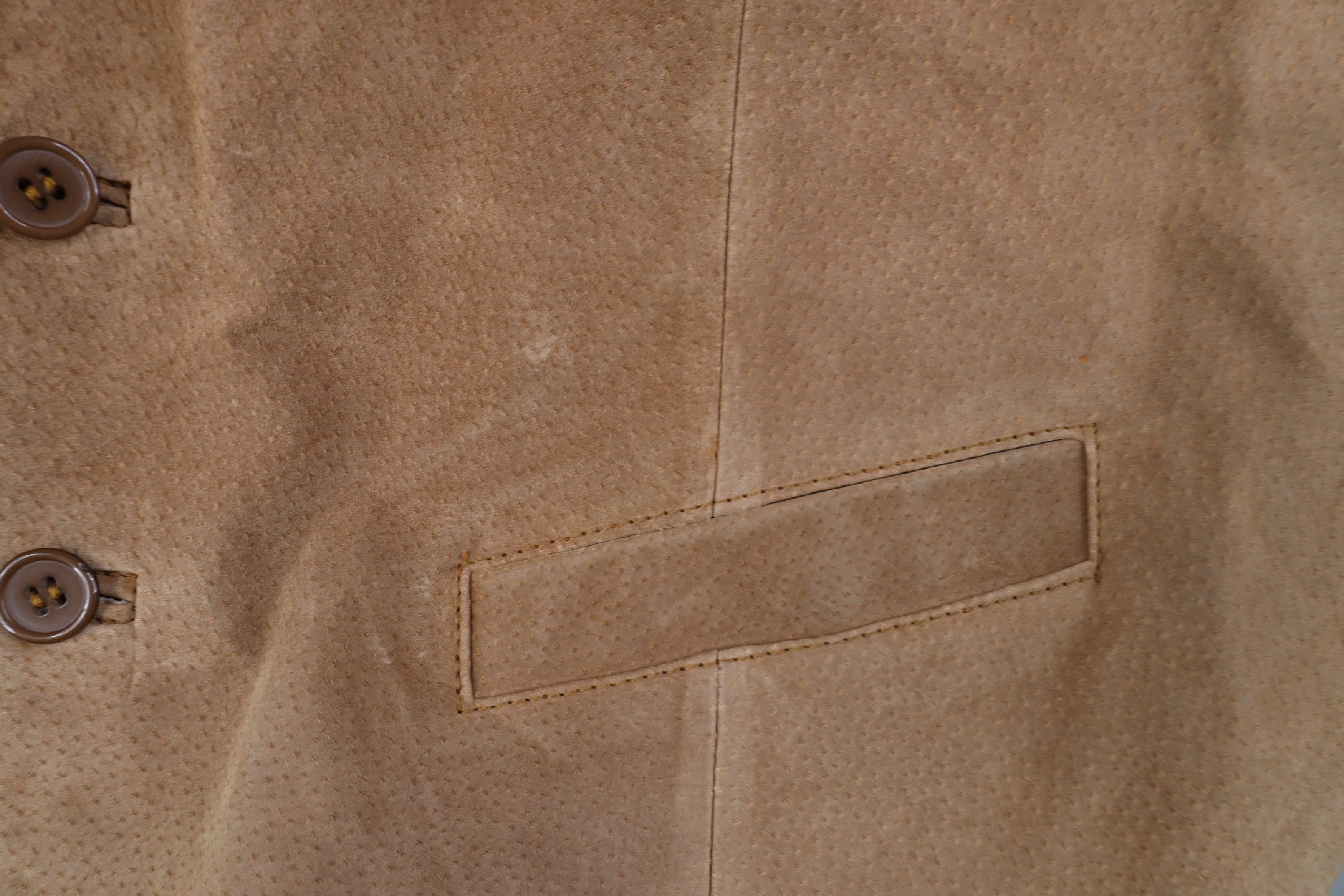 Vintage Vintage 90s Streetwear Back Suede Leather Vest Jacket Brown Size US XL / EU 56 / 4 - 6 Thumbnail