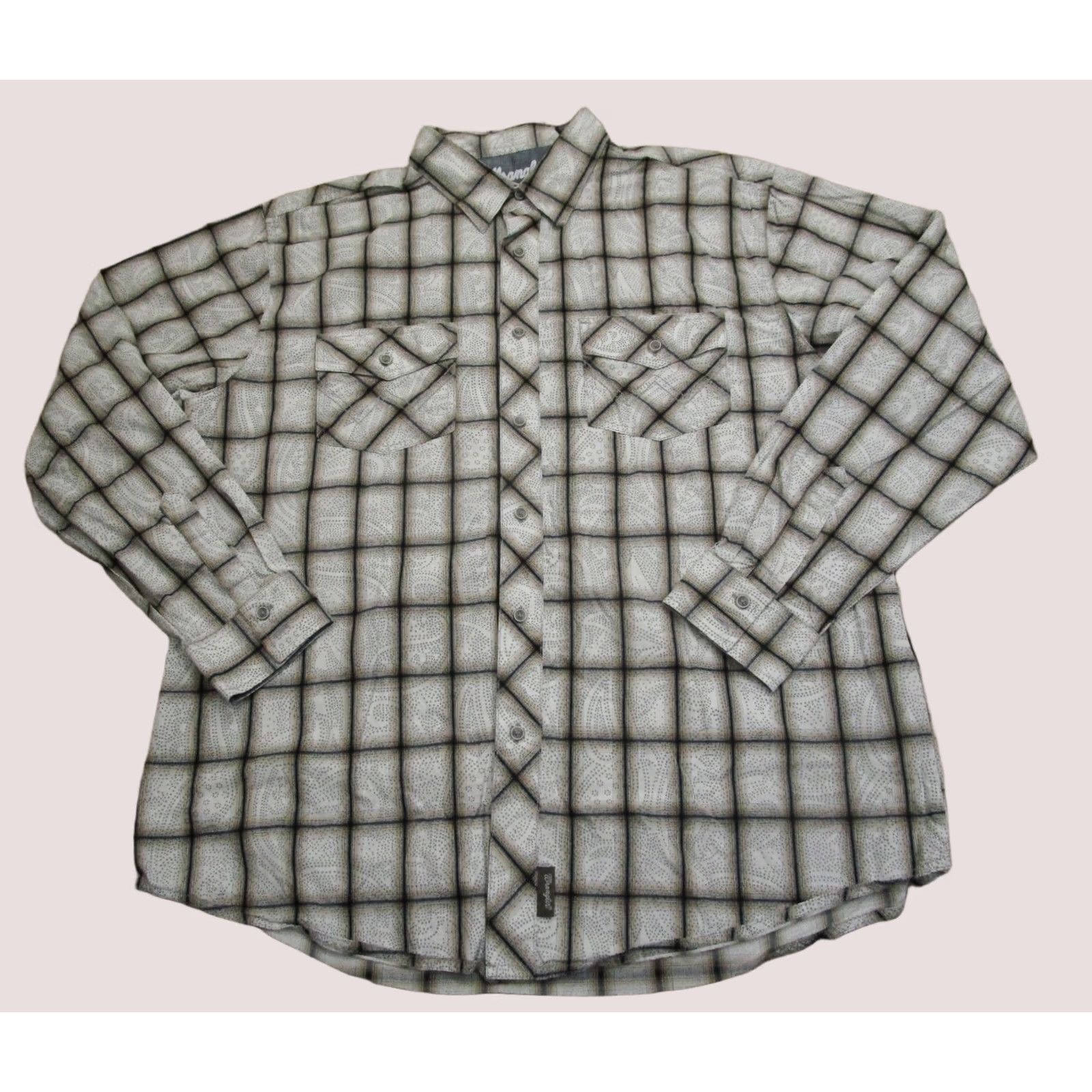 Wrangler Wrangler Retro Shirt Men XL White Paisley Long Sleeve Button Down Western Size US XL / EU 56 / 4 - 1 Thumbnail