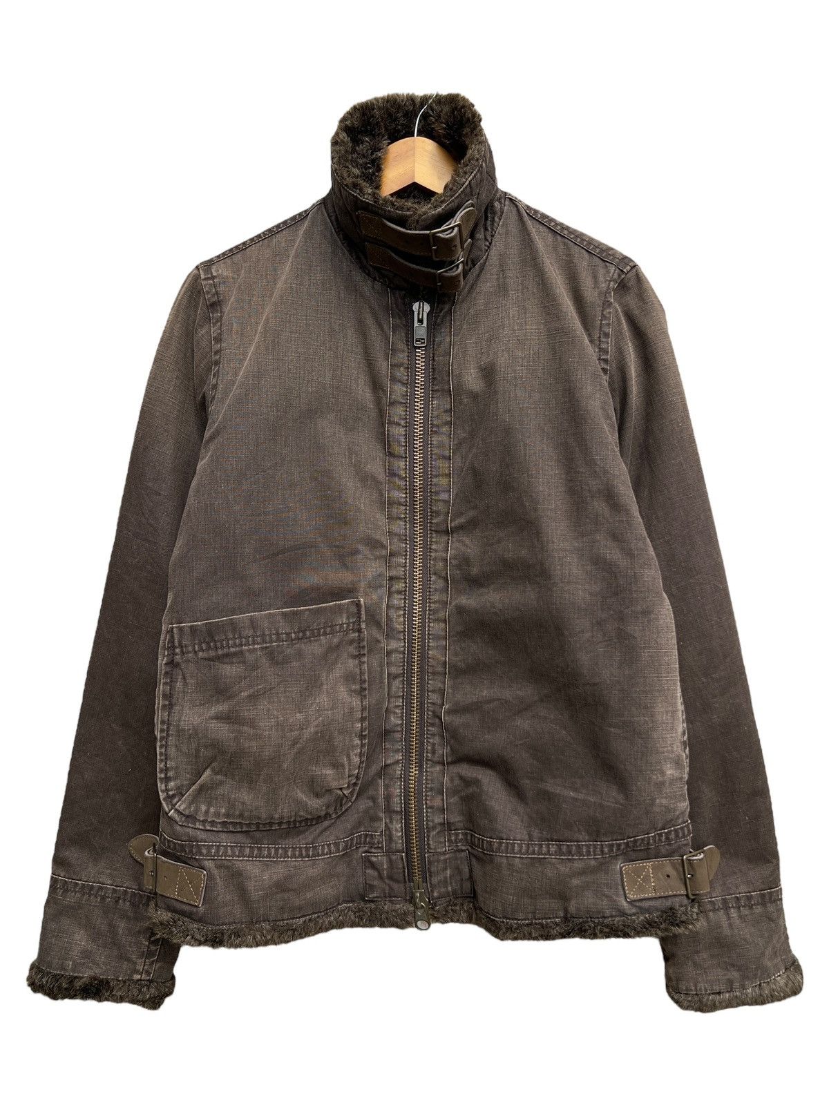 Johnbull Johnbull Alpaca Fur Canvas Sunfaded Brown Jacket Size US M / EU 48-50 / 2 - 3 Thumbnail