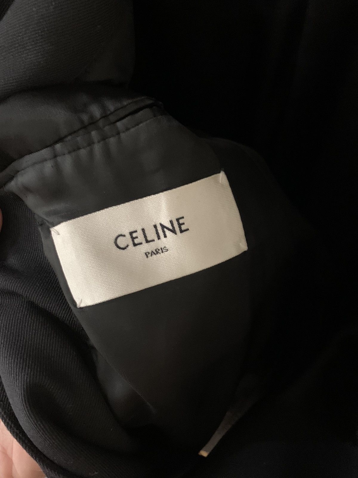 Celine Celine 2024FW Black Wool Diagonal officer jacket Size US S / EU 44-46 / 1 - 3 Thumbnail
