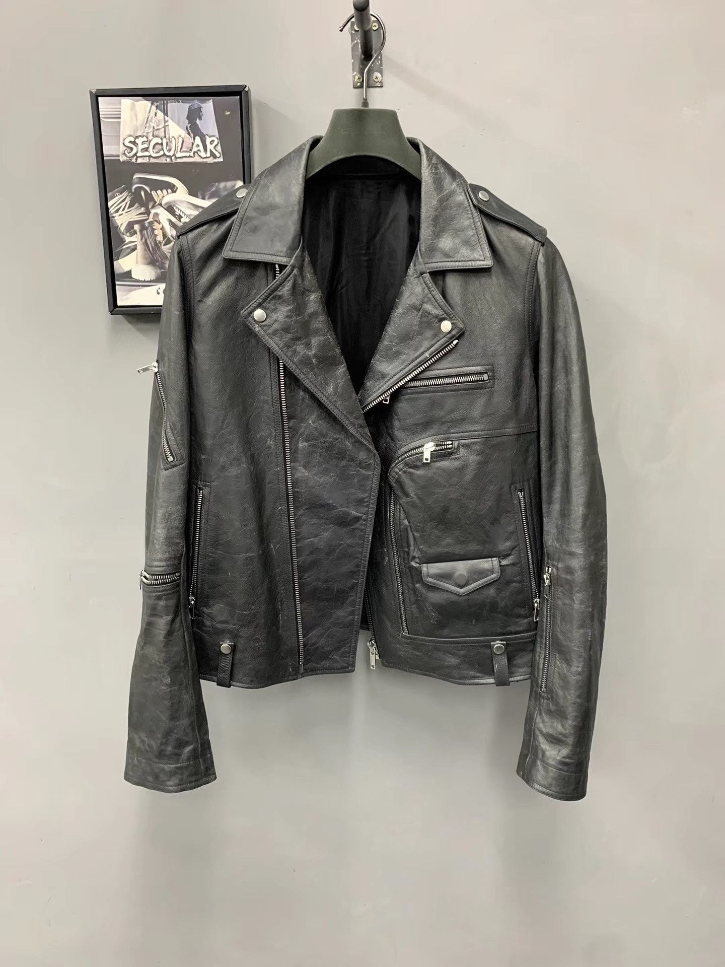 Rick Owens Rick Owens 25SS Leather Jacket K34 Size US M / EU 48-50 / 2 - 1 Thumbnail