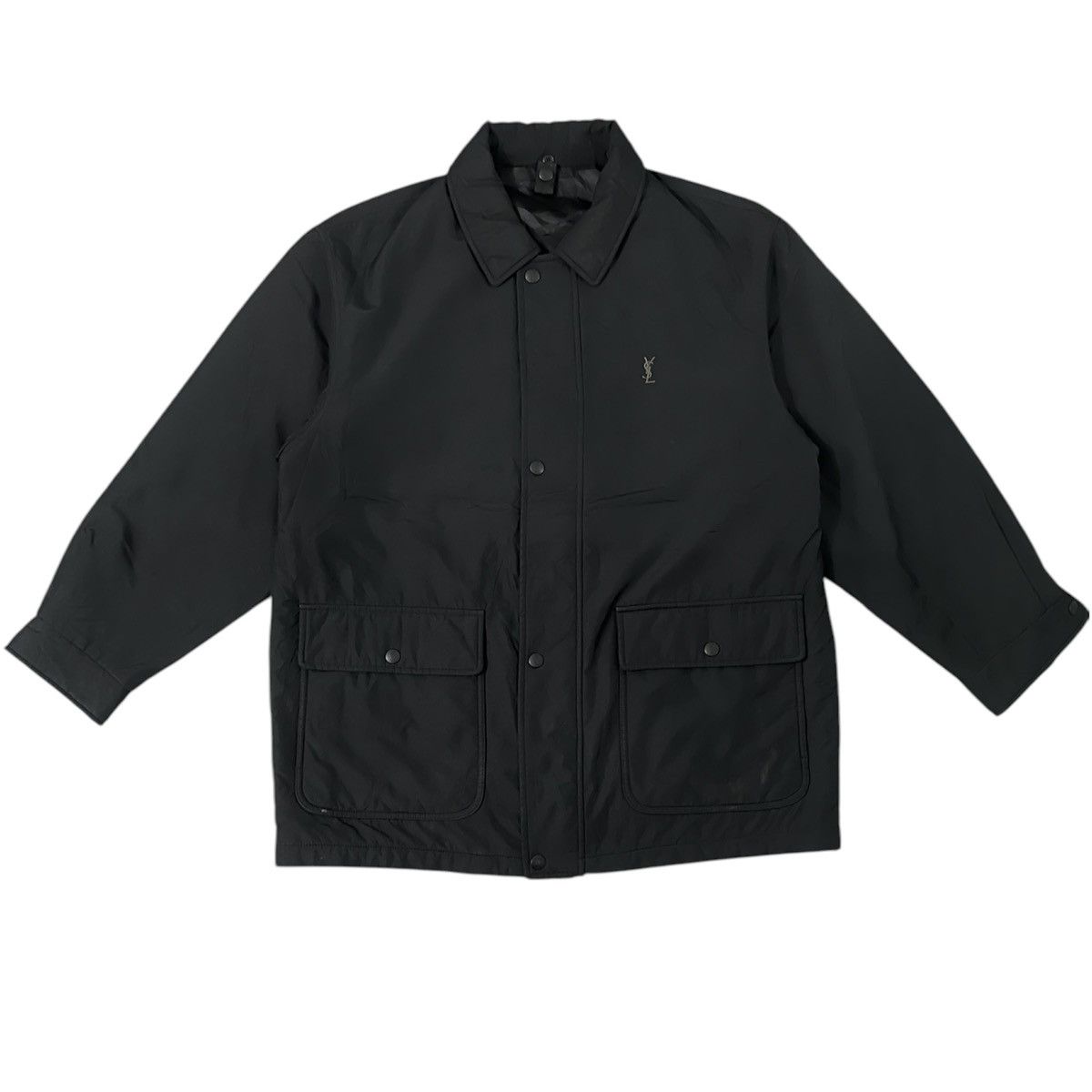 Yves Saint Laurent Vintage YSL Yves Saint Laurent Parka Big Logo Jacket Size US L / EU 52-54 / 3 - 1 Thumbnail