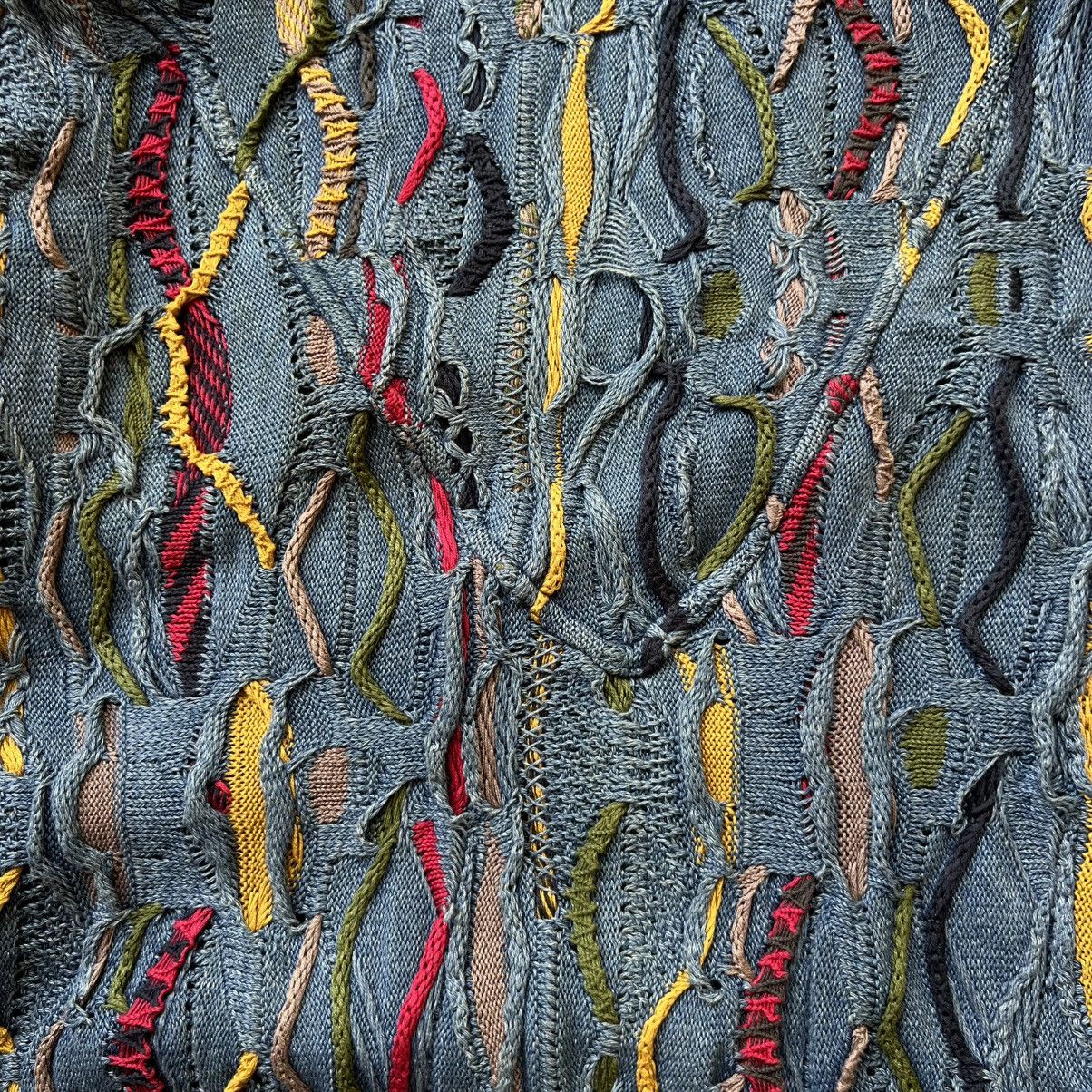 Coogi × Vintage Crazy Vintage Coogi Blues 3D Cable Knit Sweater Size US L / EU 52-54 / 3 - 9 Thumbnail