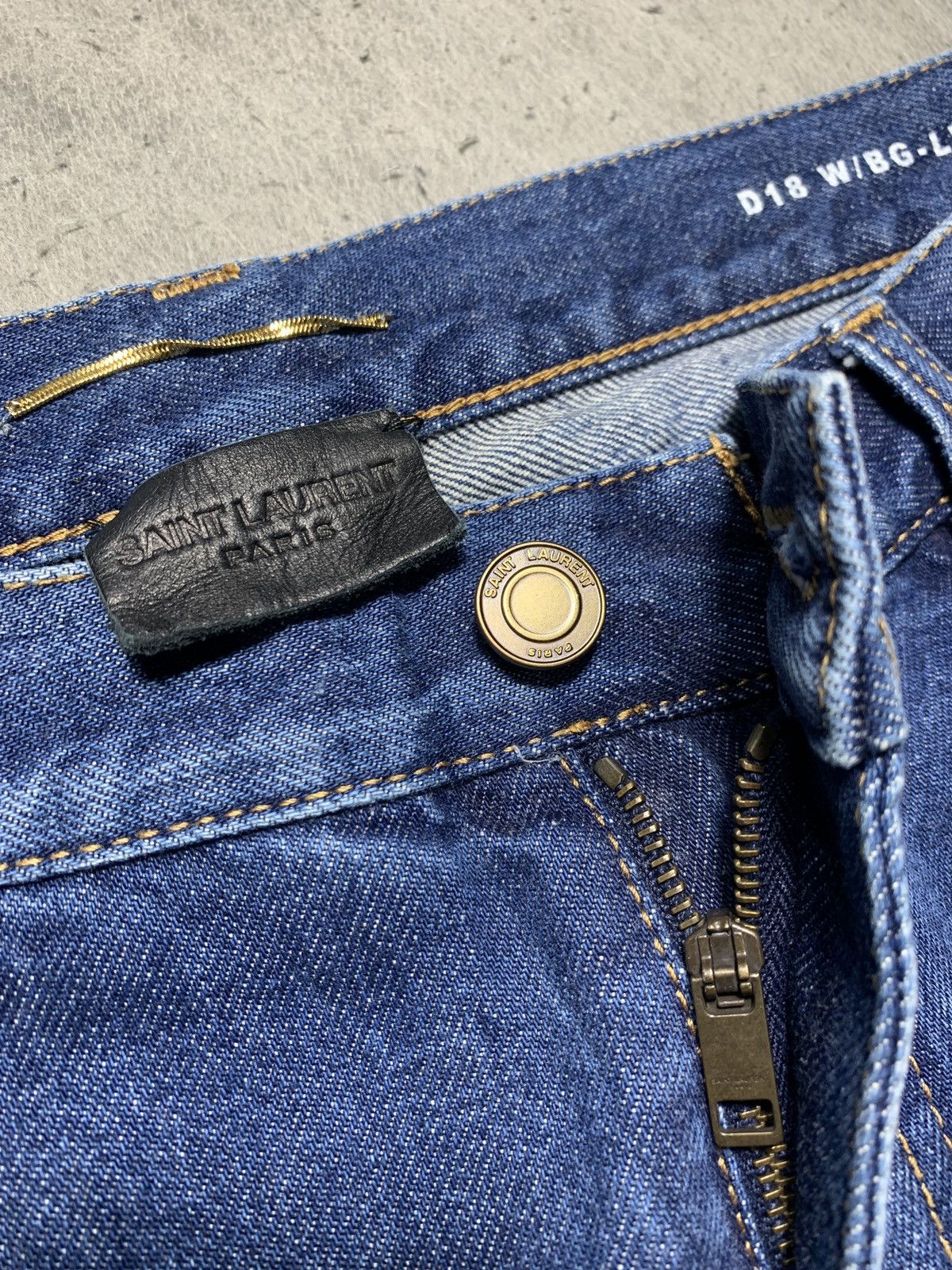 Saint Laurent Paris Saint Laurent Paris D 18 Baggy Pants Denim Jeans Size US 33 - 7 Thumbnail