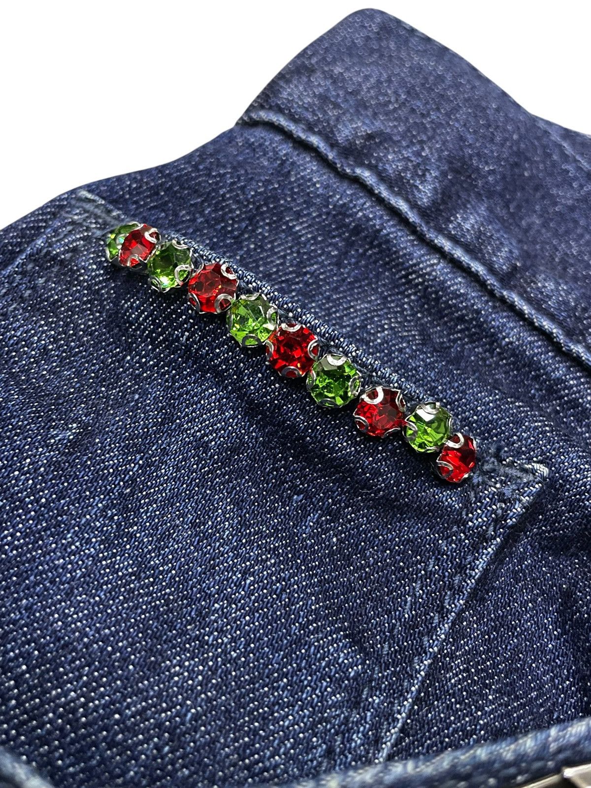If Six Was Nine × semanticdesign Semantic Design Snake Shedding Skin Stud Flare Stacked Jeans Size US 30 / EU 46 - 15 Thumbnail