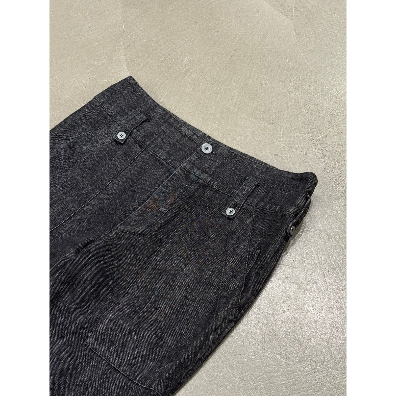Balenciaga 2006 Balenciaga by Nicolas Ghesquière Flared Workwear Denim Size US 32 / EU 48 - 3 Thumbnail