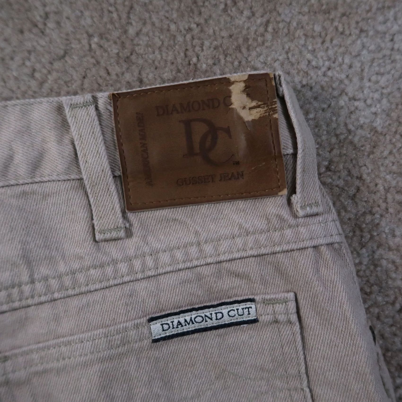 Vintage VINTAGE Diamond Cut Jeans Slim 35x36 Men US Tan Cowboy 5-Pocket Denim Slim Fit Diamond Cut Jeans Mens Regular Large NOT NEW Size US 35 - 6 Thumbnail