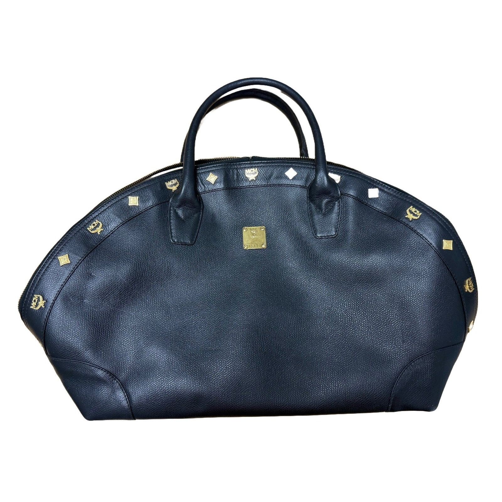 MCM Vintage MCM Black Grained Leather Handbag | Purse | COA Size ONE SIZE - 1 Thumbnail