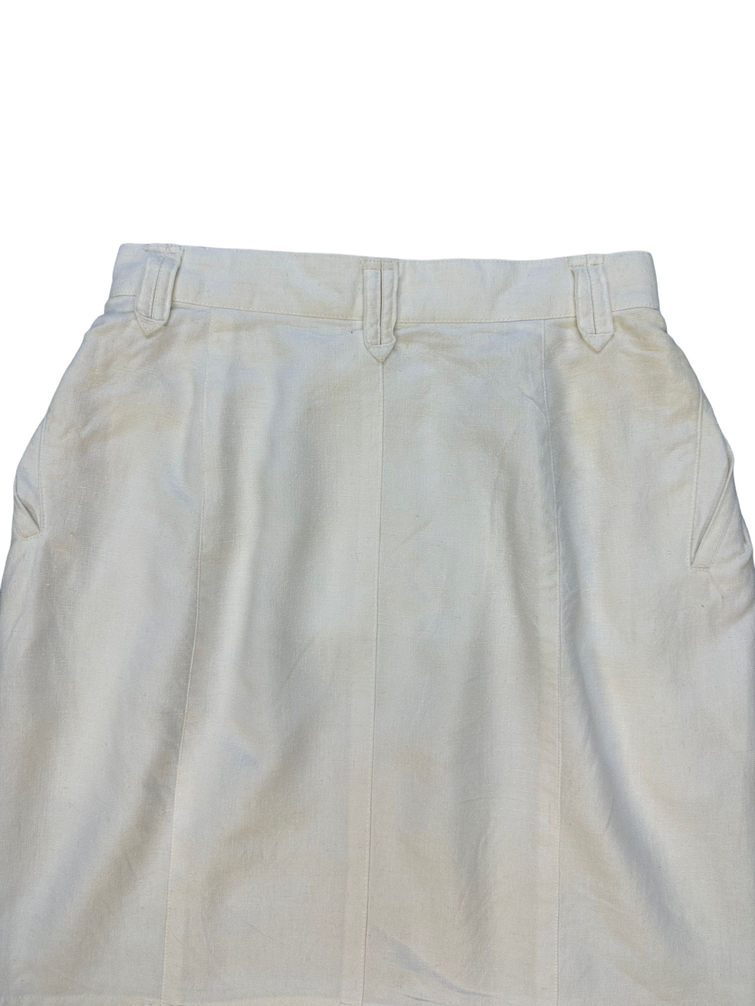 Issey Miyake 80's ISSEY MIYAKE CARE LABEL WHITE SKIRT #7911-189 Size 25" / US 0 / IT 36 - 11 Thumbnail