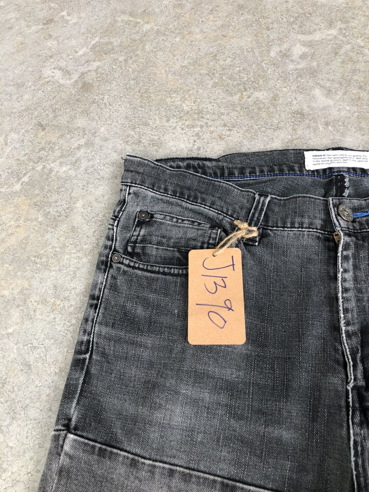 Who Decides War Adidas Distressed Jeans Patchwork Skinny Jeans Size US 34 / EU 50 - 14 Thumbnail