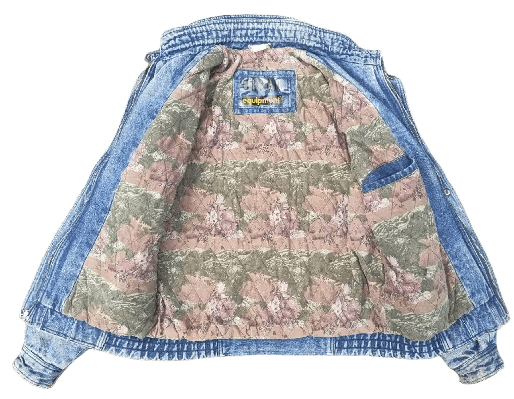 Japanese Brand Vintage Denim Bomber Size US M / EU 48-50 / 2 - 3 Thumbnail