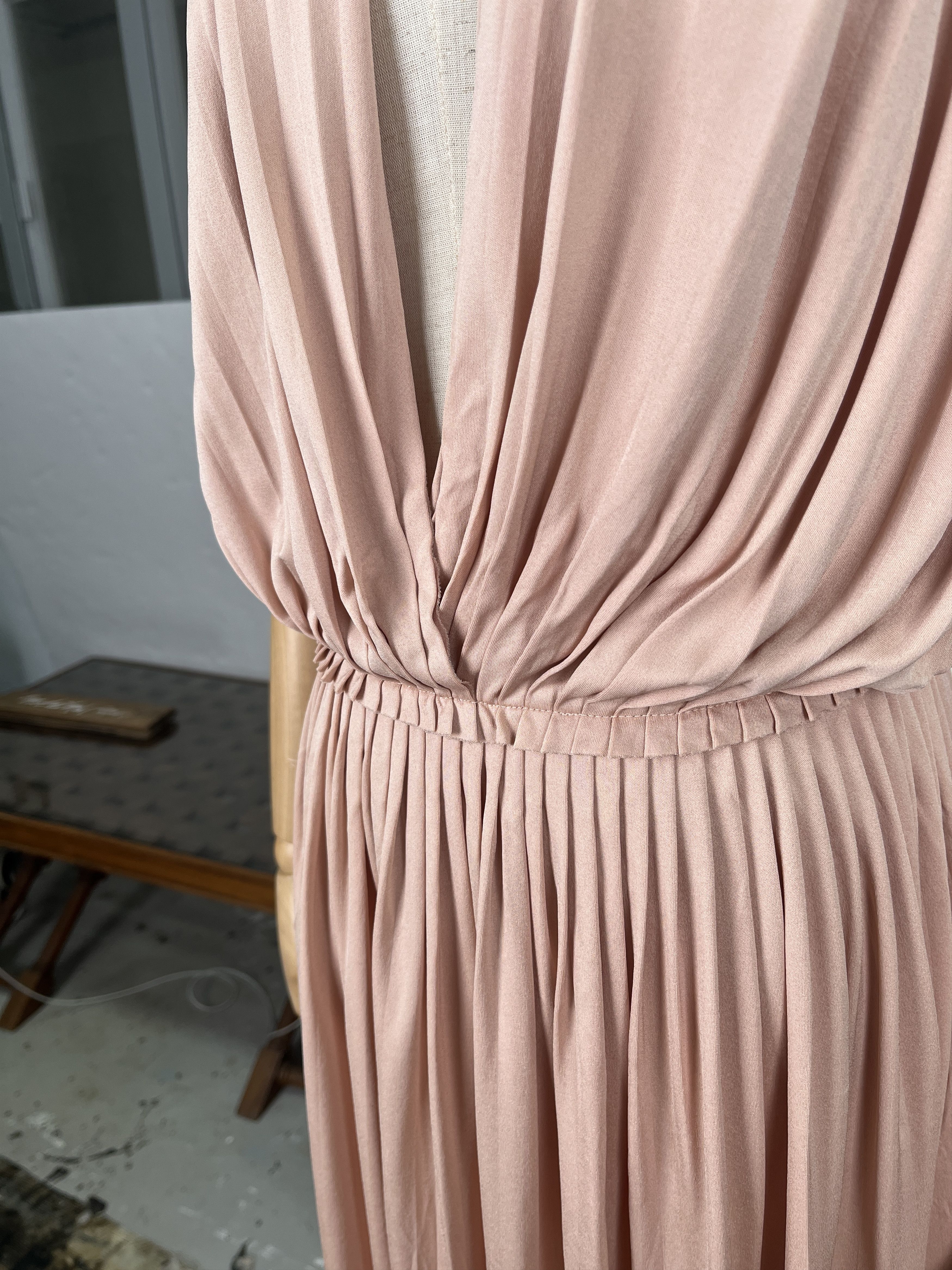Dior Christian Dior Salmon Open Front Draped Dress Size XS / US 0-2 / IT 36-38 - 4 Thumbnail