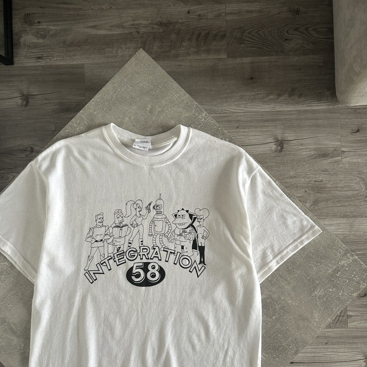 Cartoon Network Vintage y2k Futurama Integration 58 tee 00s Cartoon Simpsons Size US M / EU 48-50 / 2 - 2 Thumbnail