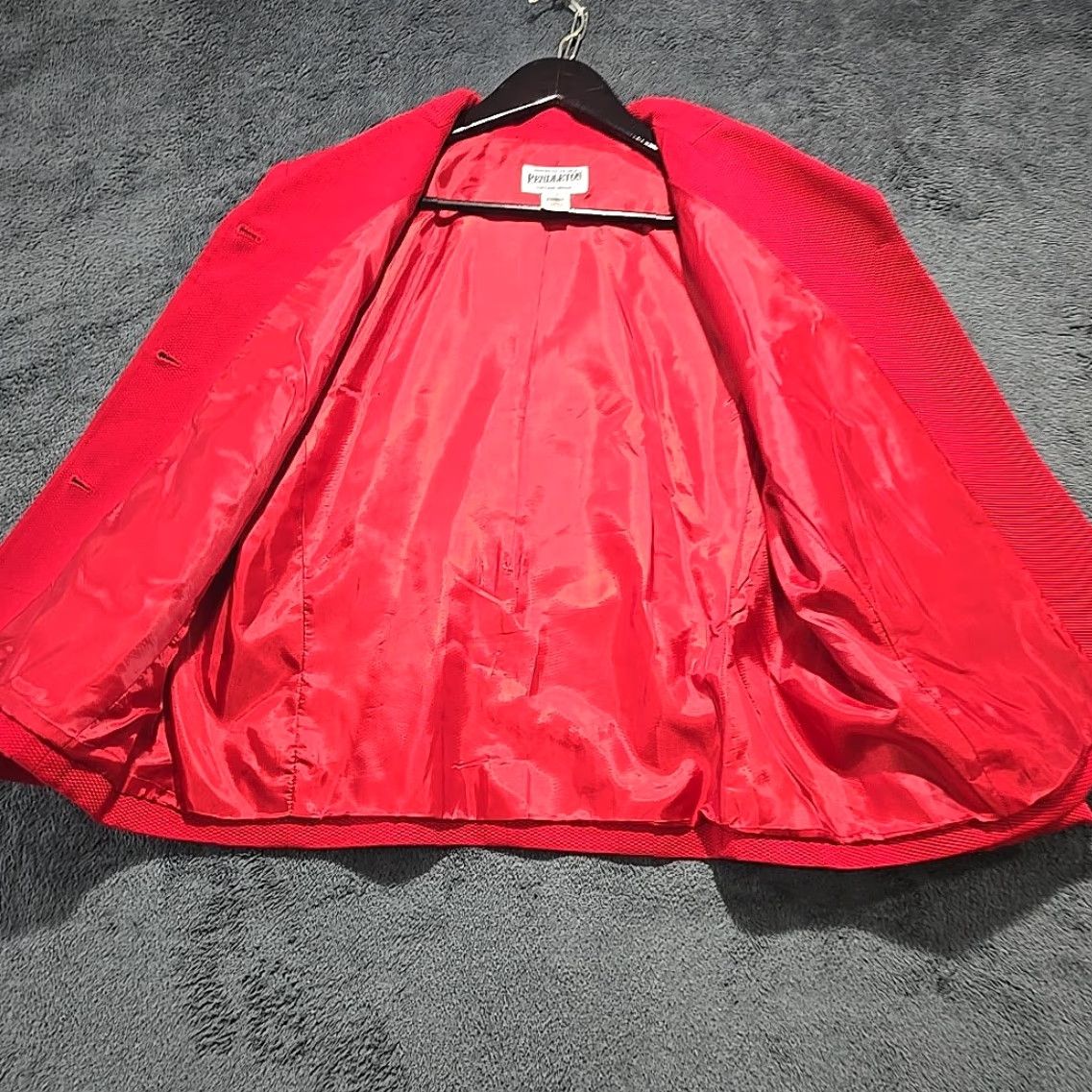 Pendleton VINTAGE Pendleton Jacket Size 14 Red Short Cropped Button Womens Size 36" / US 14 / IT 50 - 5 Thumbnail