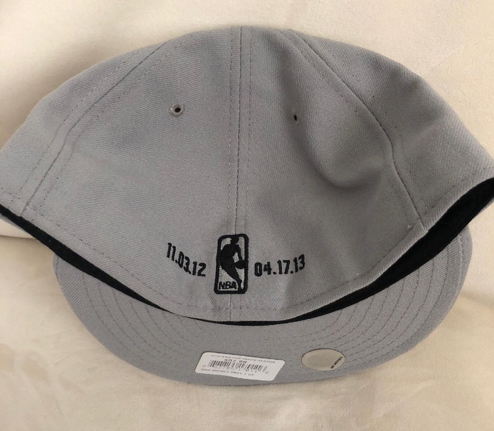 New Era New Era Brooklyn Nets Gray 59FIFTY Fitted Cap Hat 7 1/2 Size ONE SIZE - 3 Thumbnail