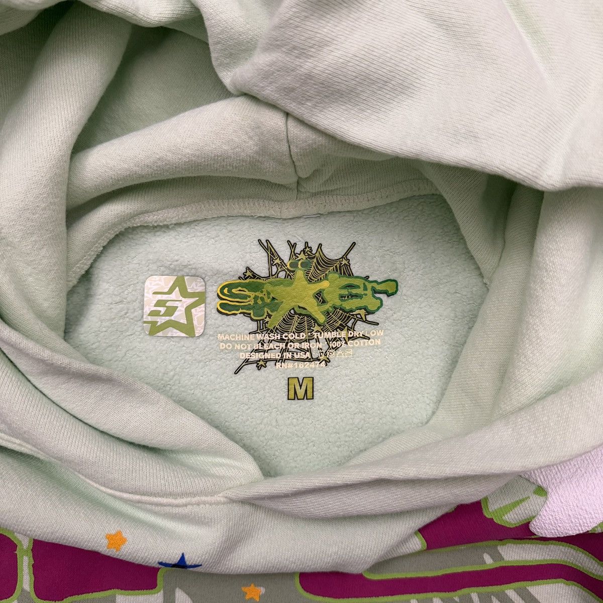 Sp5der Sp5der Worldwide SP5 Mint Hoodie Size US M / EU 48-50 / 2 - 5 Thumbnail