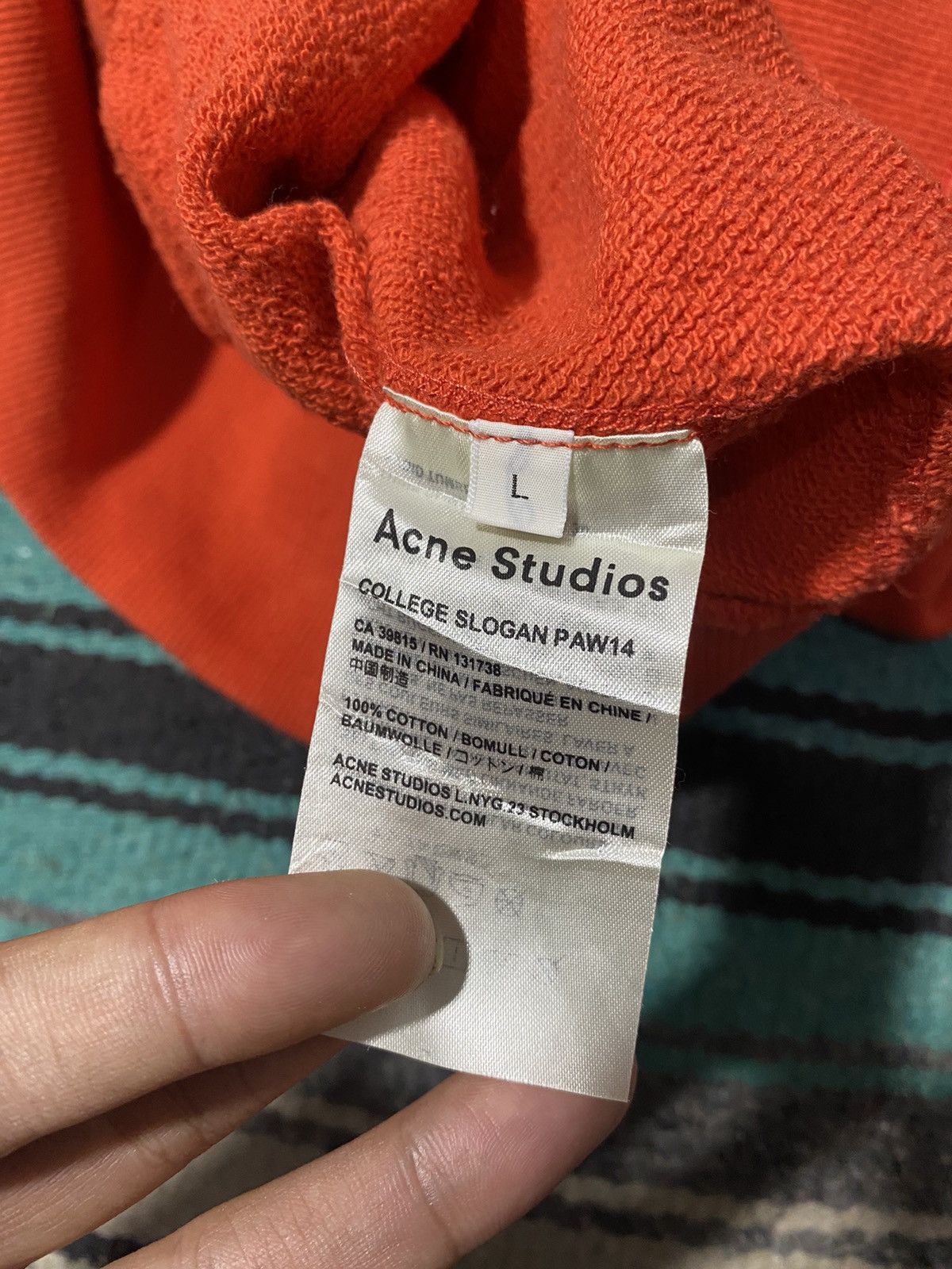 Acne Studios Acne Studio College Slogan PAW14 Sweatshirt Size US M / EU 48-50 / 2 - 6 Thumbnail