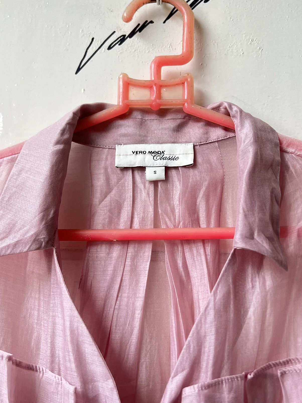 Other Vero Moda Classic Pink Pleats Dress Shirt Size US XS / EU 42 / 0 - 5 Thumbnail