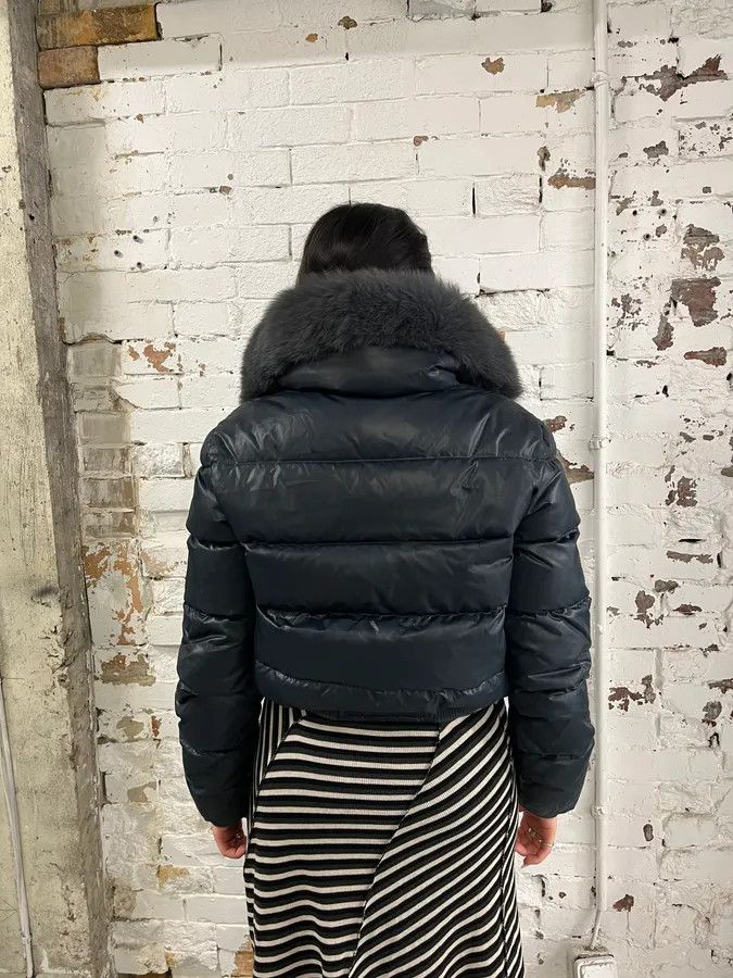 John Galliano 2010s John Galliano Navy Extra Bomber Puffer Jacket Size S / US 4 / IT 40 - 2 Thumbnail