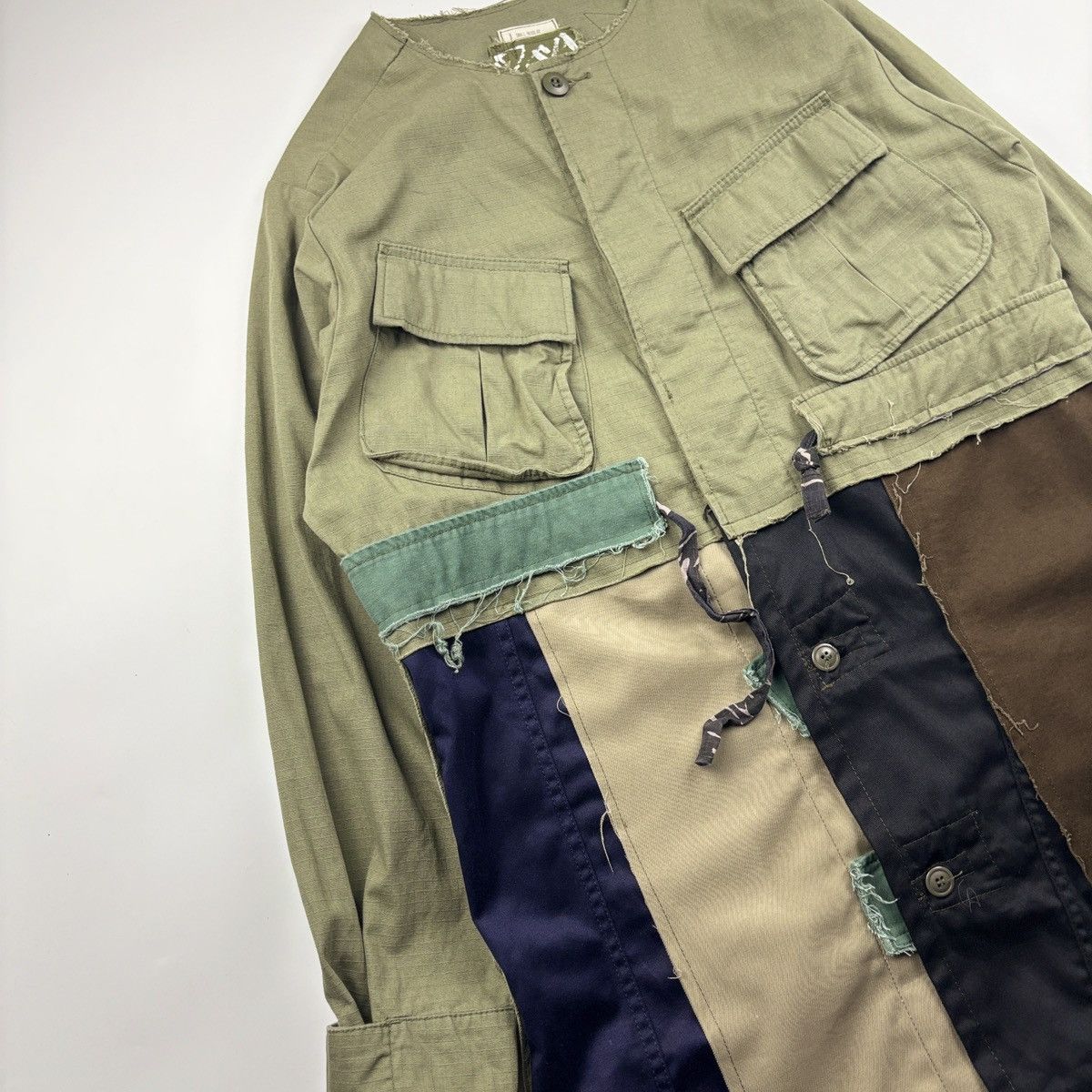 Japanese Brand YMCL KY MFG. Reworked Tropical Combat Coat Size US S / EU 44-46 / 1 - 2 Thumbnail