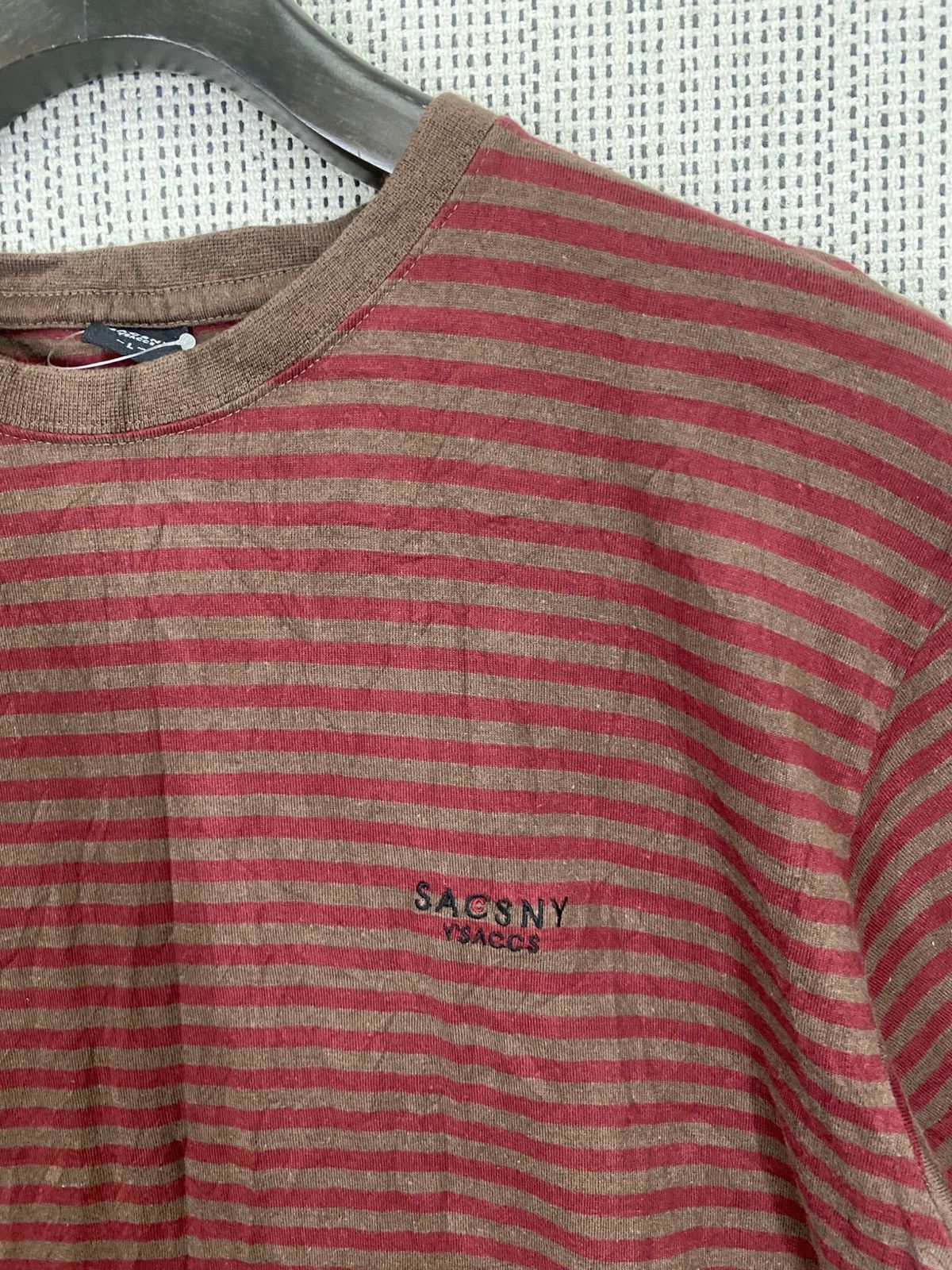 Japanese Brand × Y's × Yohji Yamamoto Sacsny y'saccs by yohji yamamoto striped tshirt Size US L / EU 52-54 / 3 - 7 Thumbnail