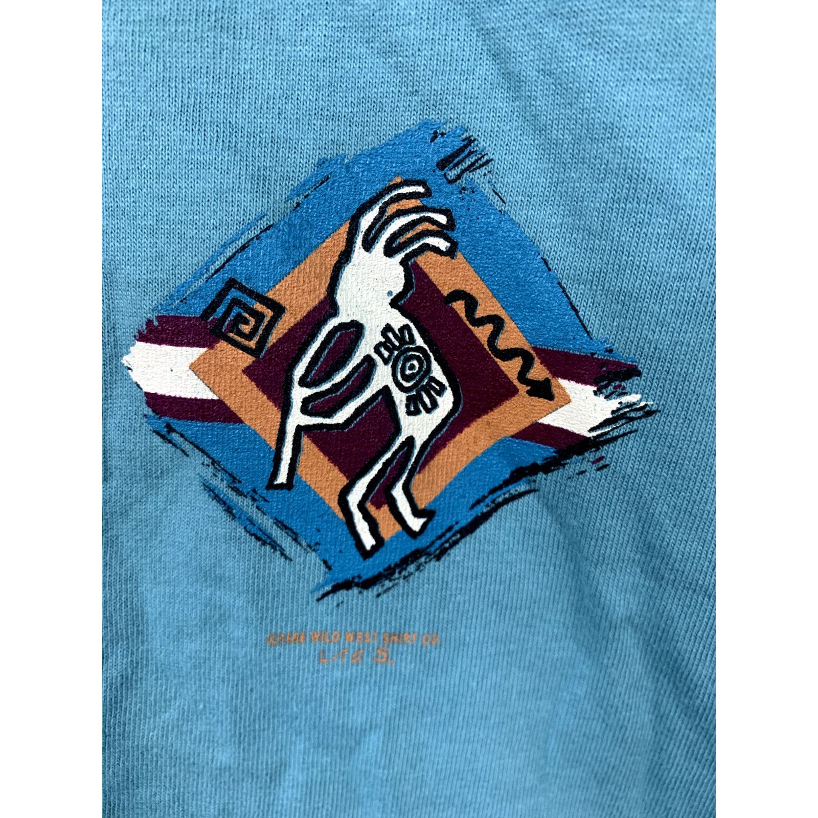 Vintage Vintage Womens Kokopelli Shirt Arizona Top Tee 90s VTG Large Size L / US 10 / IT 46 - 5 Thumbnail