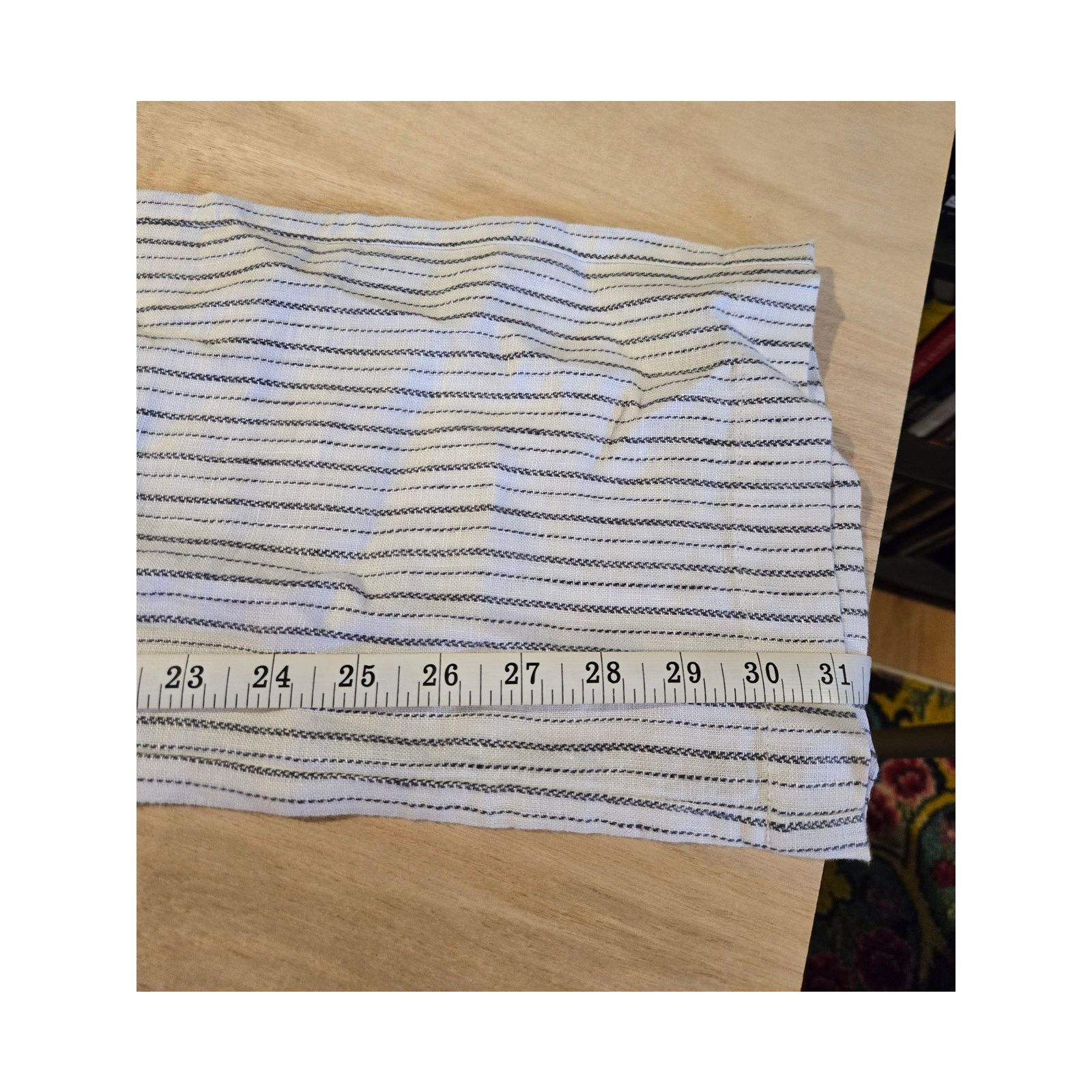 Athleta Athleta 100% linen striped pants sz 2 coastal Size 26" / US 2 / IT 38 - 9 Thumbnail