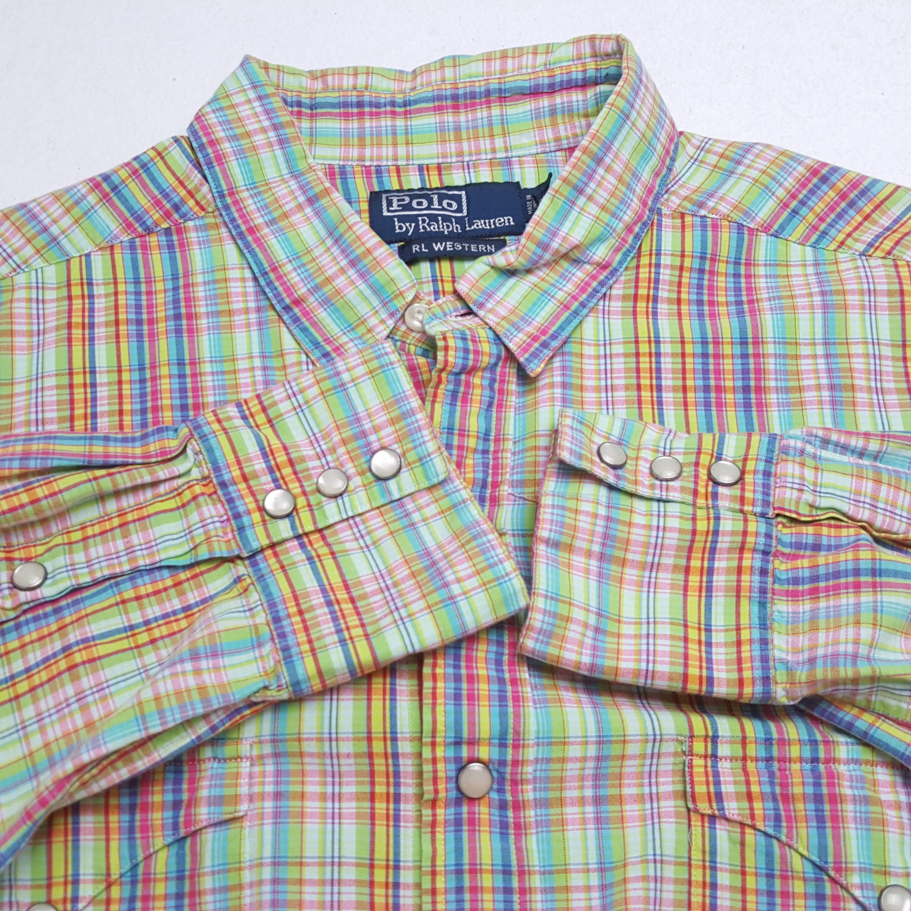 Polo Ralph Lauren × Vintage Vintage POLO by RALPH LAUREN Fashion Brand Western Shirts Size US L / EU 52-54 / 3 - 7 Thumbnail