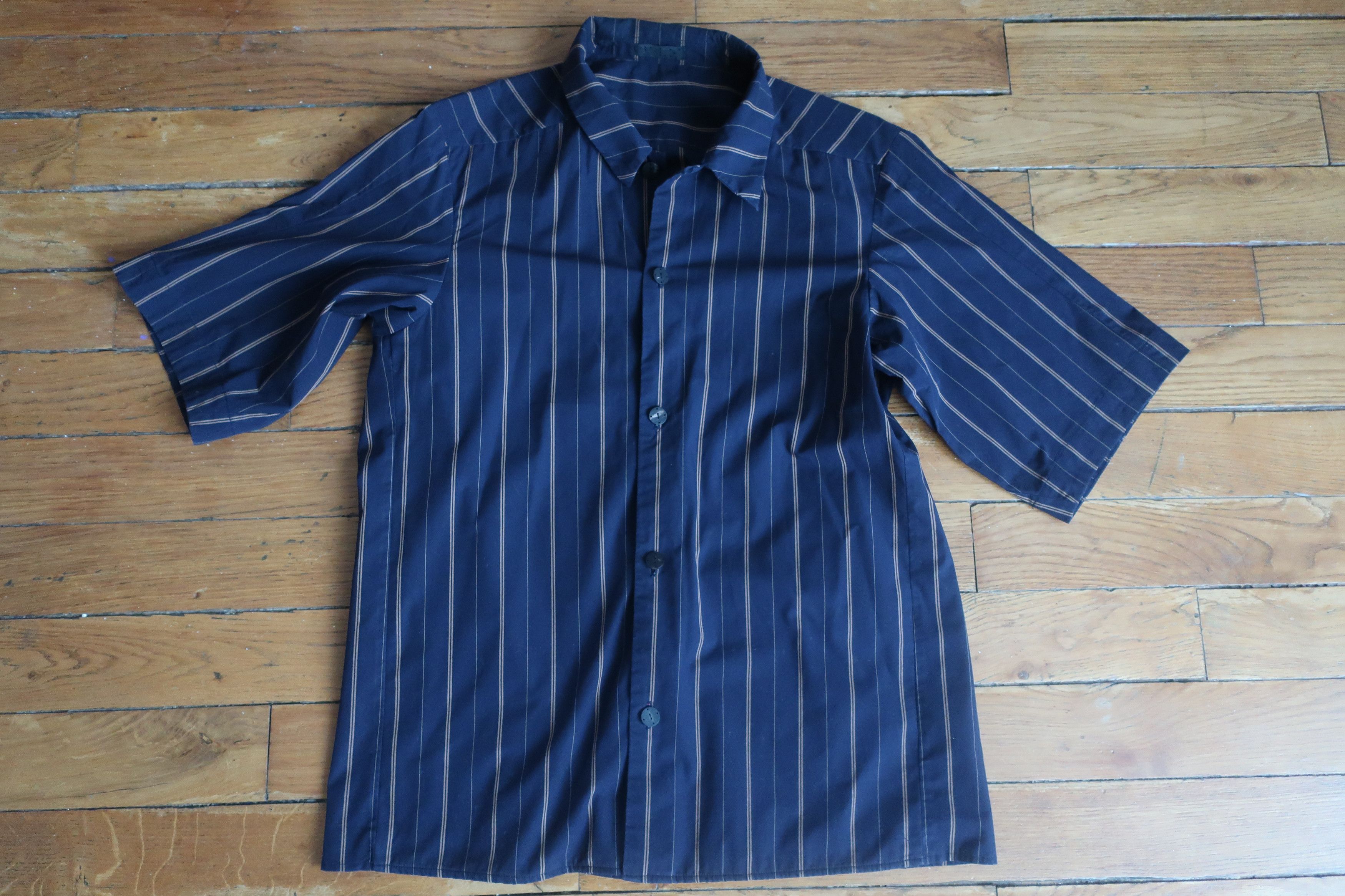 Devoa short sleeves shirt cotton blue size 3 Size US M / EU 48-50 / 2 - 1 Thumbnail