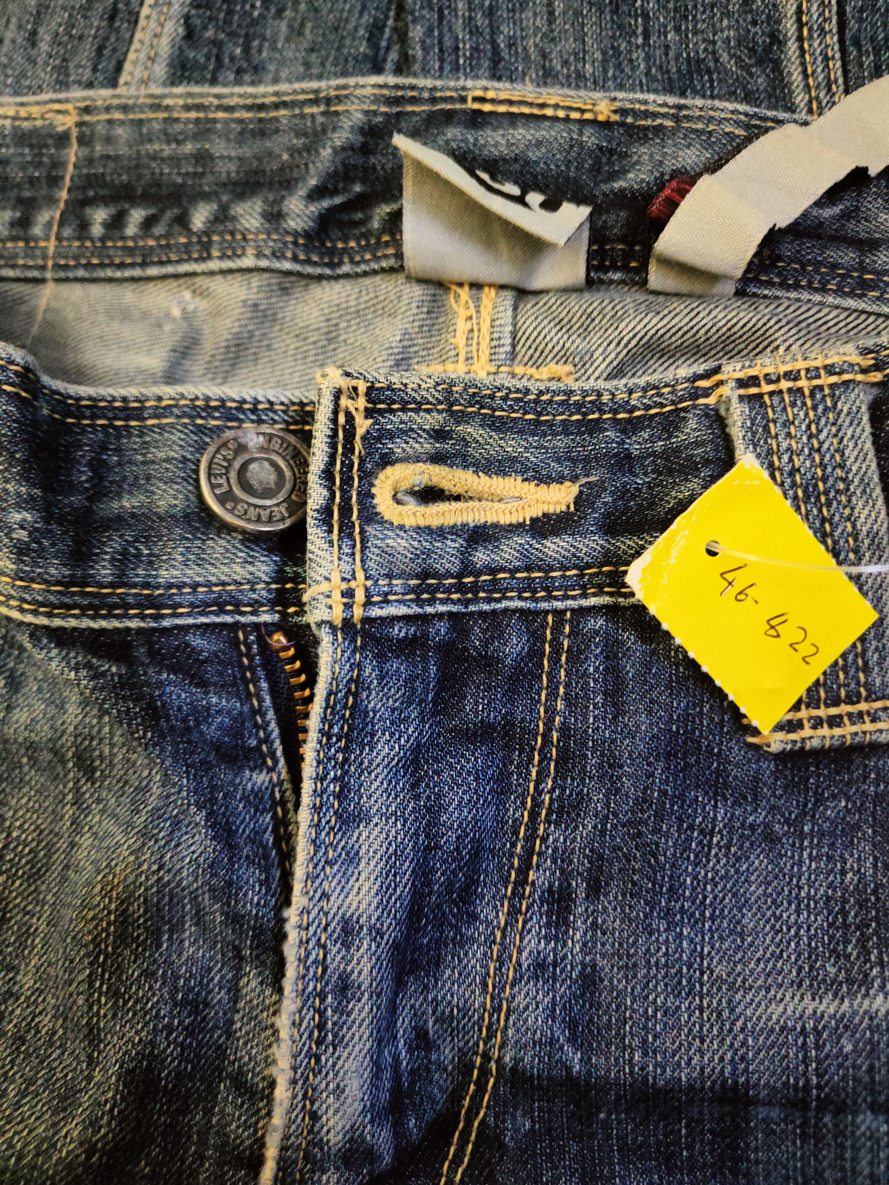 Levi's DL Levi's engineered Blue Distressed Ripped Jeans #46-822 Size US 31 - 19 Thumbnail