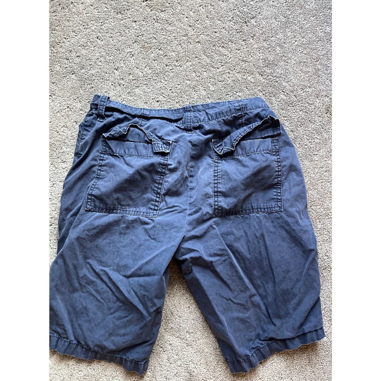 Gap VINTAGE Gap Shorts Mens 29 Navy Blue Flat Front Relaxed Fit Cotton Chino 90s Preppy Mens Size US 29 - 2 Thumbnail