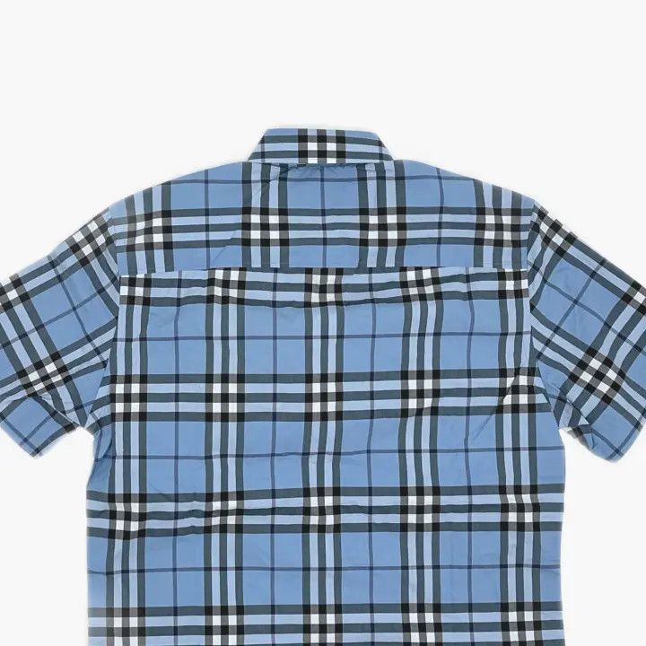 Burberry Burberry SS21 Blue Plaid Short Sleeve Shirt-2507