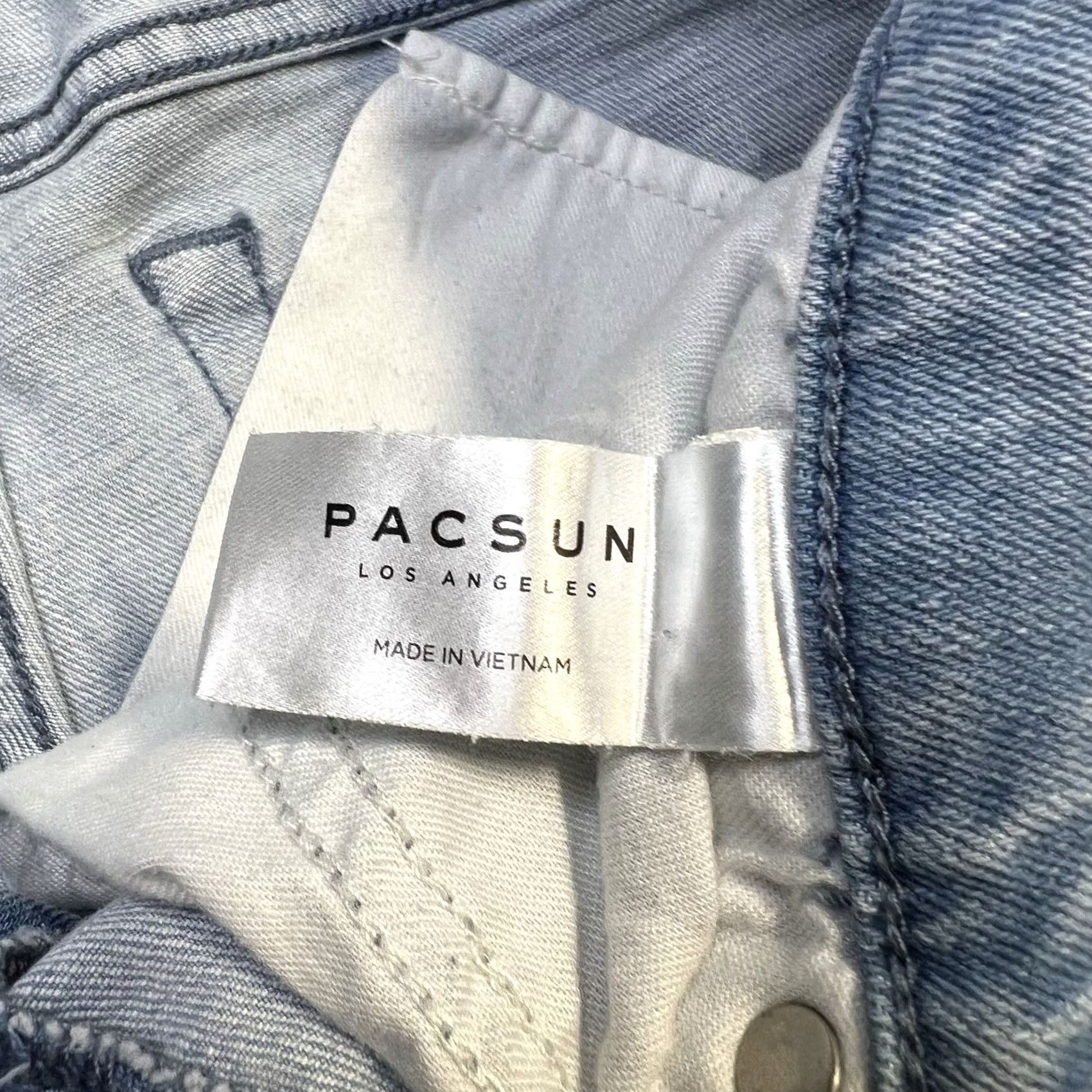 Pacsun Pacsun Los Angeles Stacked Skinny Light Blue Jeans 29x32 Active Stretch School Jeans Size US 29 - 7 Thumbnail