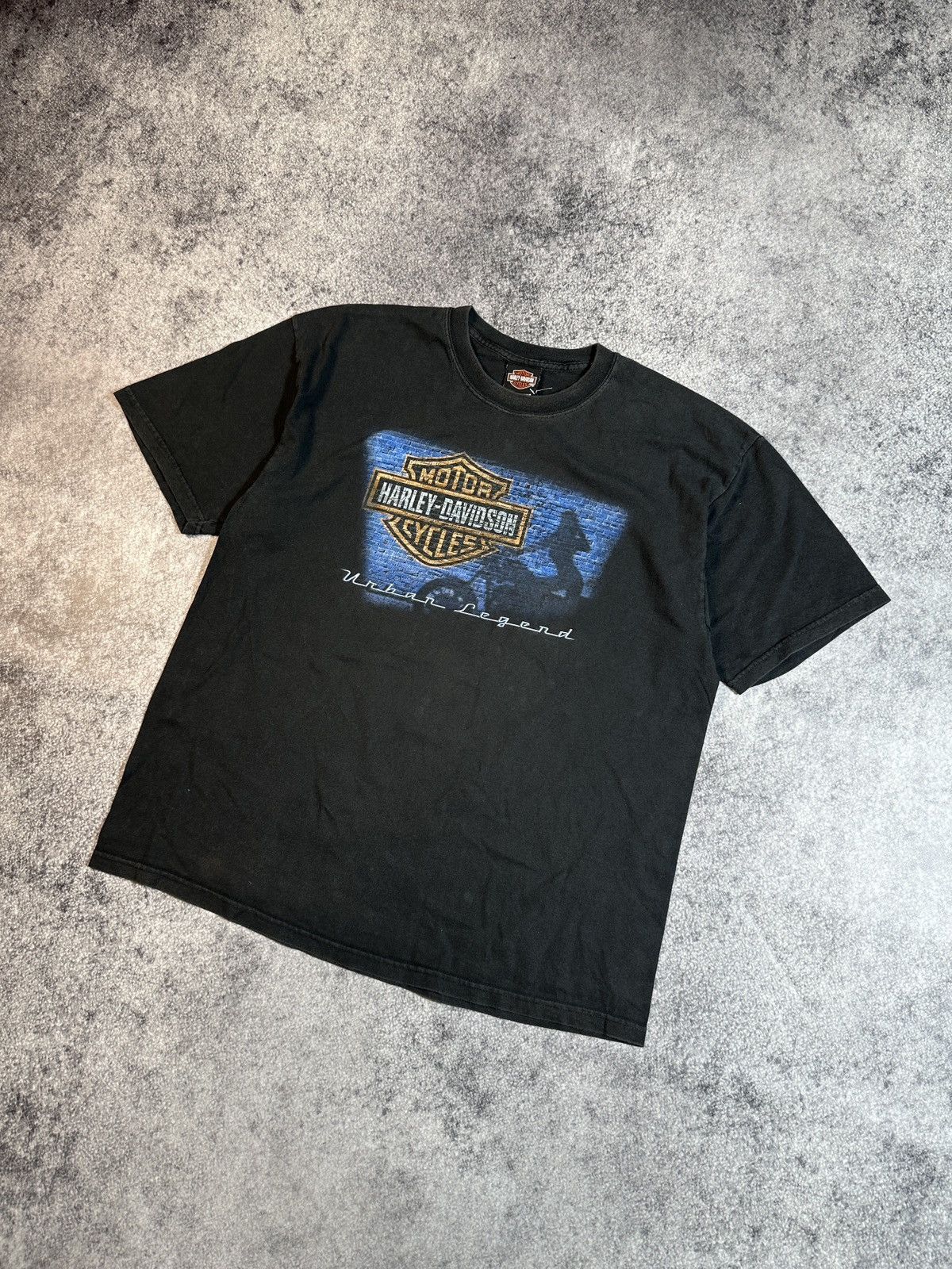 Band Tees × Harley Davidson Vintage Harley Davidson Urban Legend Logo Back Very Rare USA Size US XL / EU 56 / 4 - 1 Thumbnail