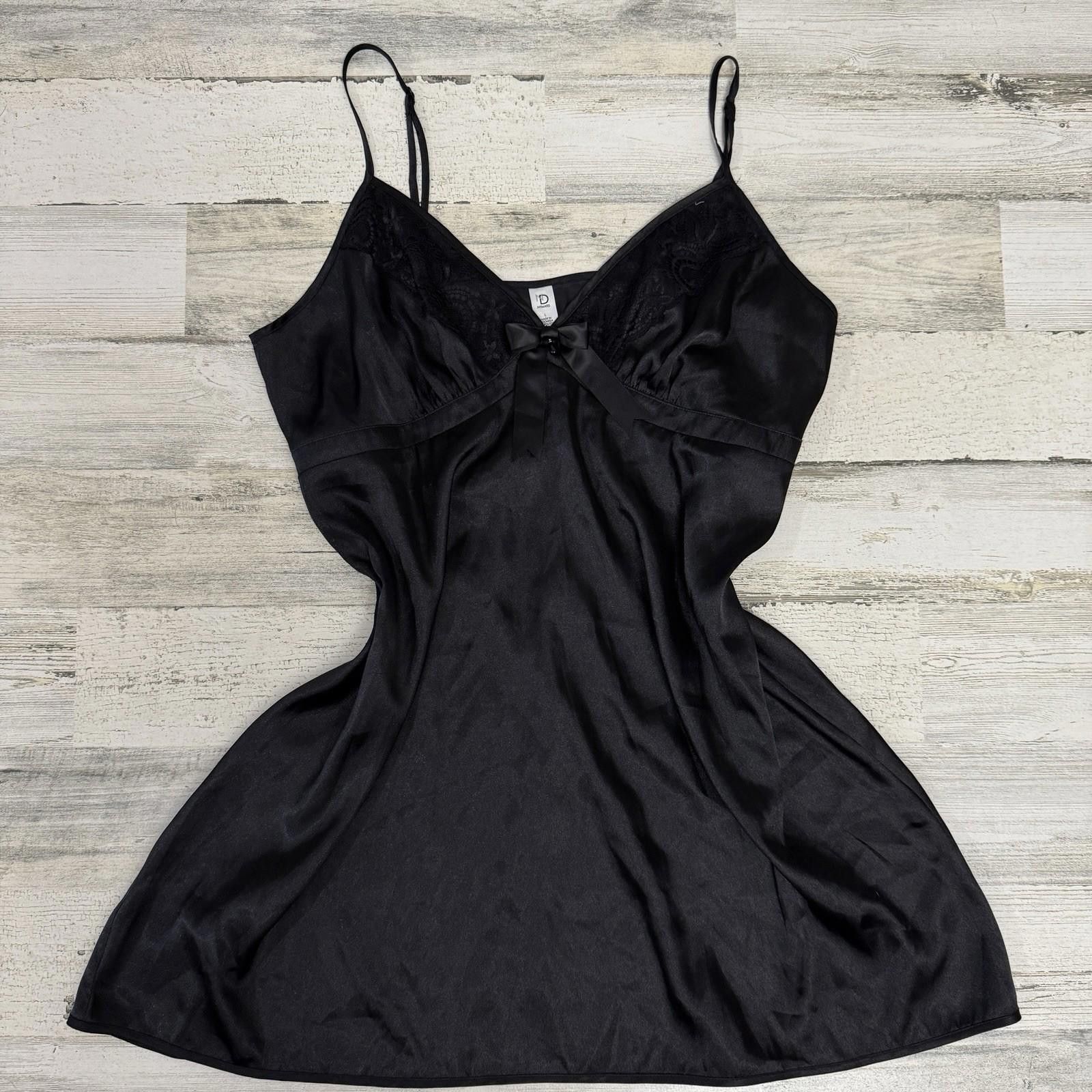 The Unbranded Brand Black Whimygoth Slip Lace Large Dress Size L / US 10 / IT 46 - 2 Thumbnail