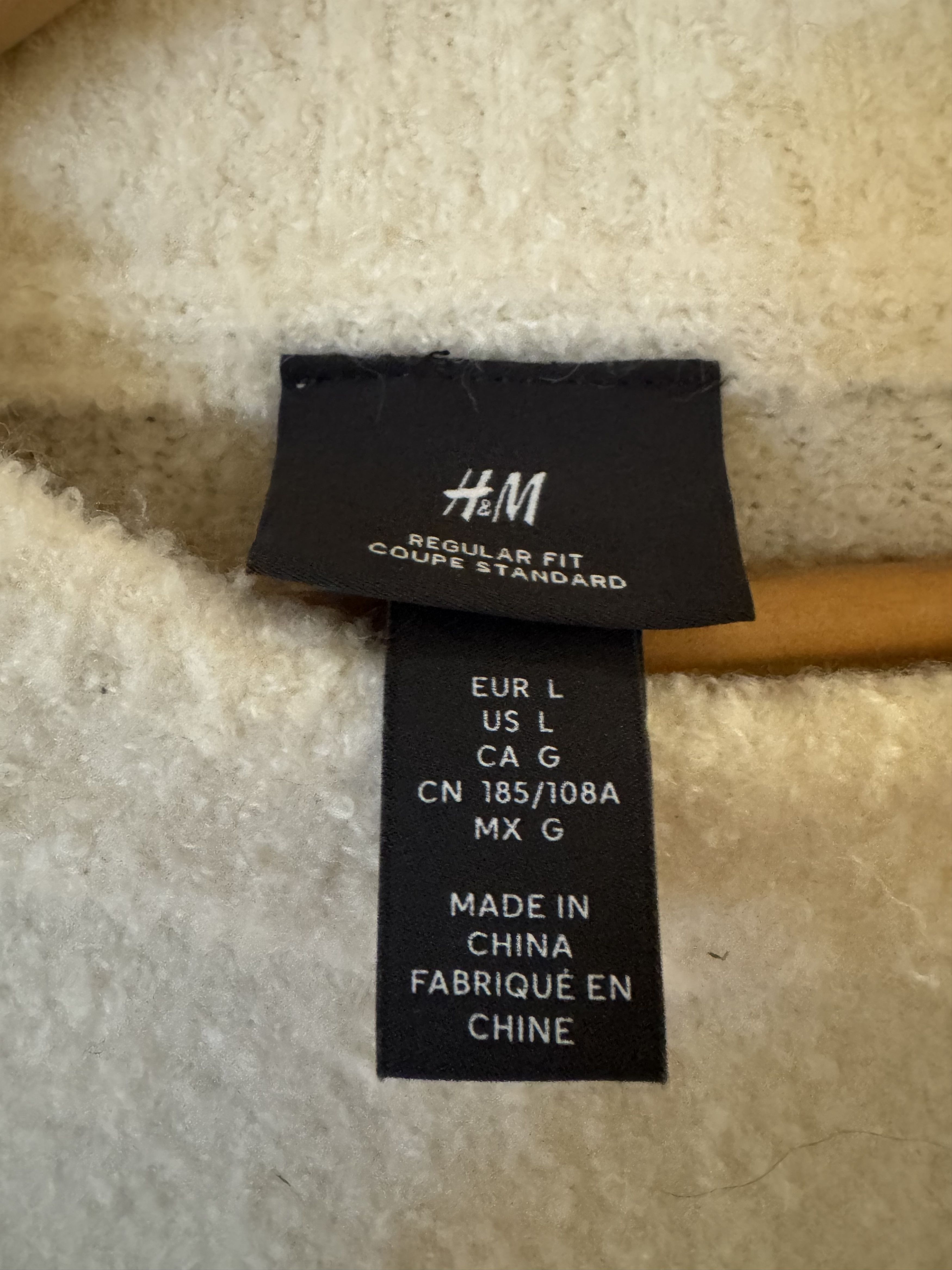H&M H&M White Cotton Sweater. US L. No Defects Size US L / EU 52-54 / 3 - 1 Thumbnail