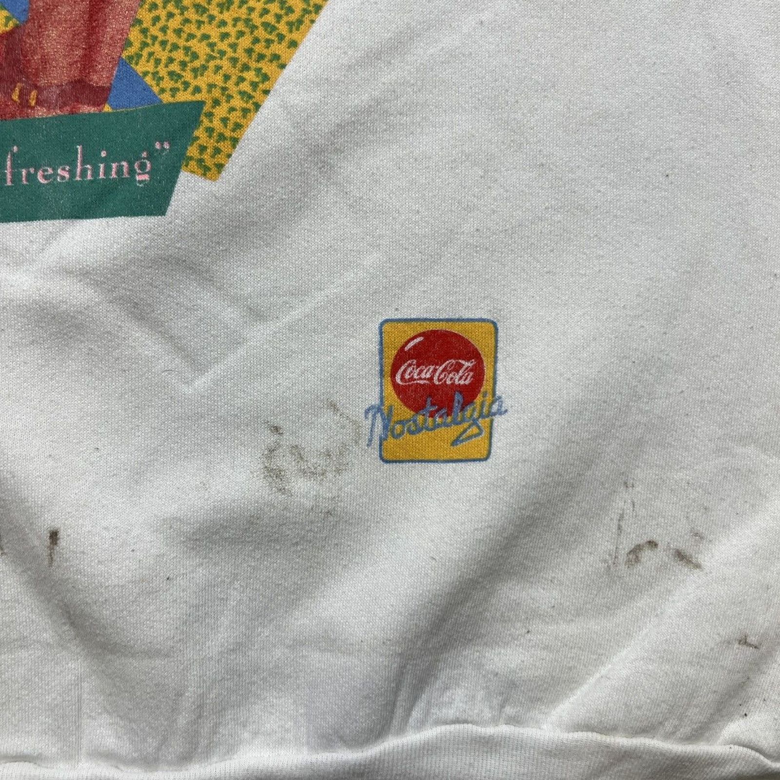 Coca Cola × Vintage Vintage Coca Cola Beach Girl Sweatshirt Retro 90s Pullover Size US XL / EU 56 / 4 - 3 Thumbnail