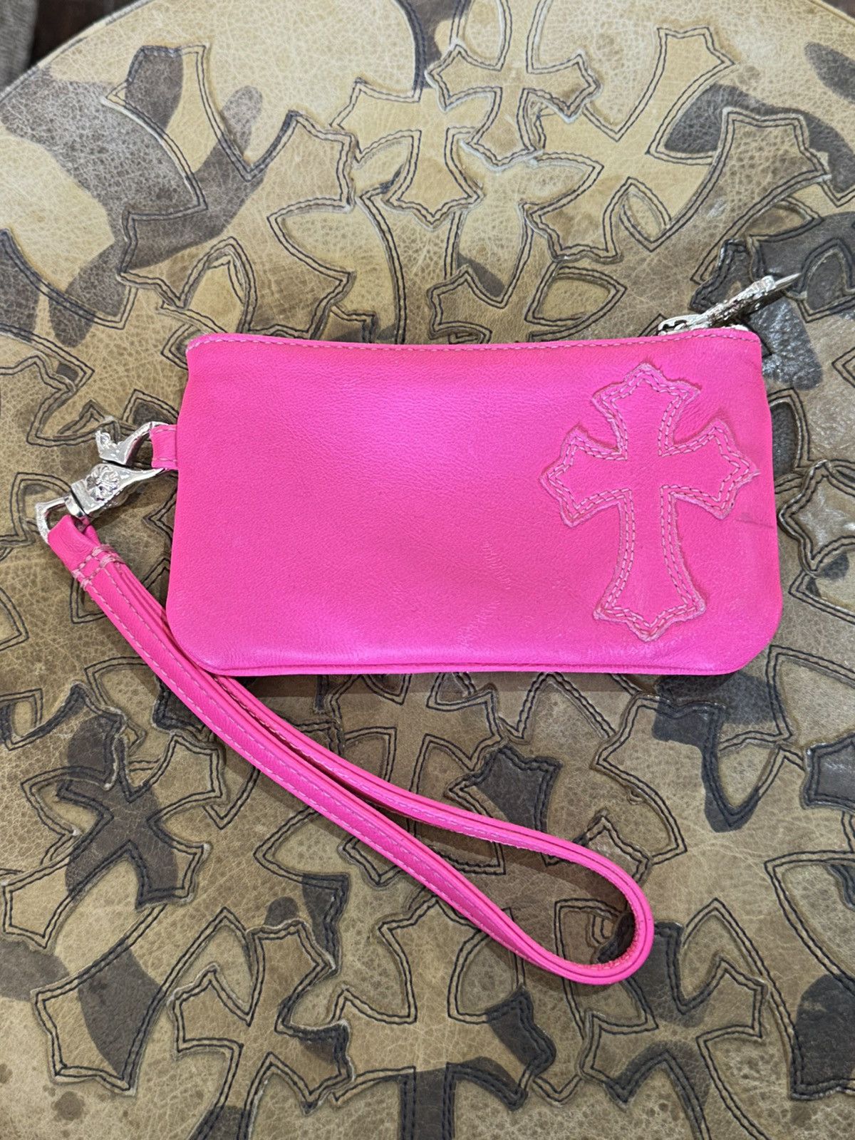Chrome Hearts CHROME HEARTS PINK SINGLE PATCH WALLET Size ONE SIZE - 1 Thumbnail