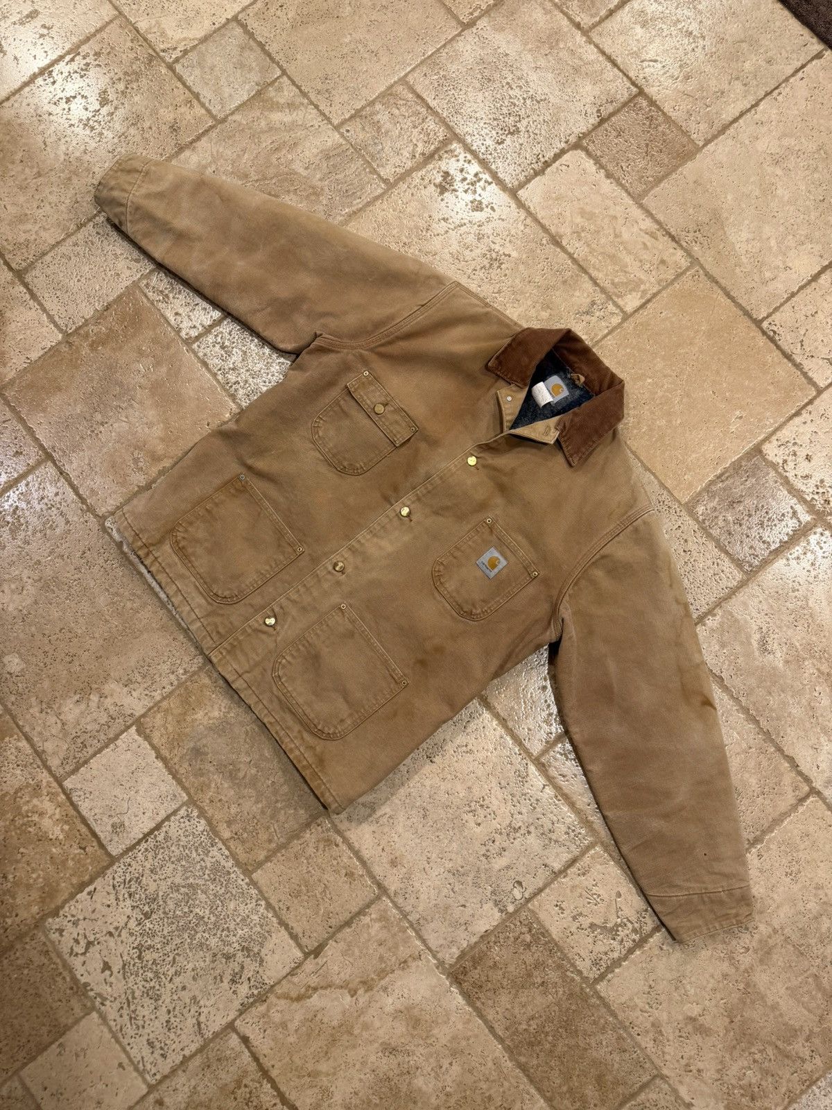 Carhartt Vintage Carhartt Chore Blanket Lined Work Wear Canvas Jacket Size US XL / EU 56 / 4 - 3 Thumbnail