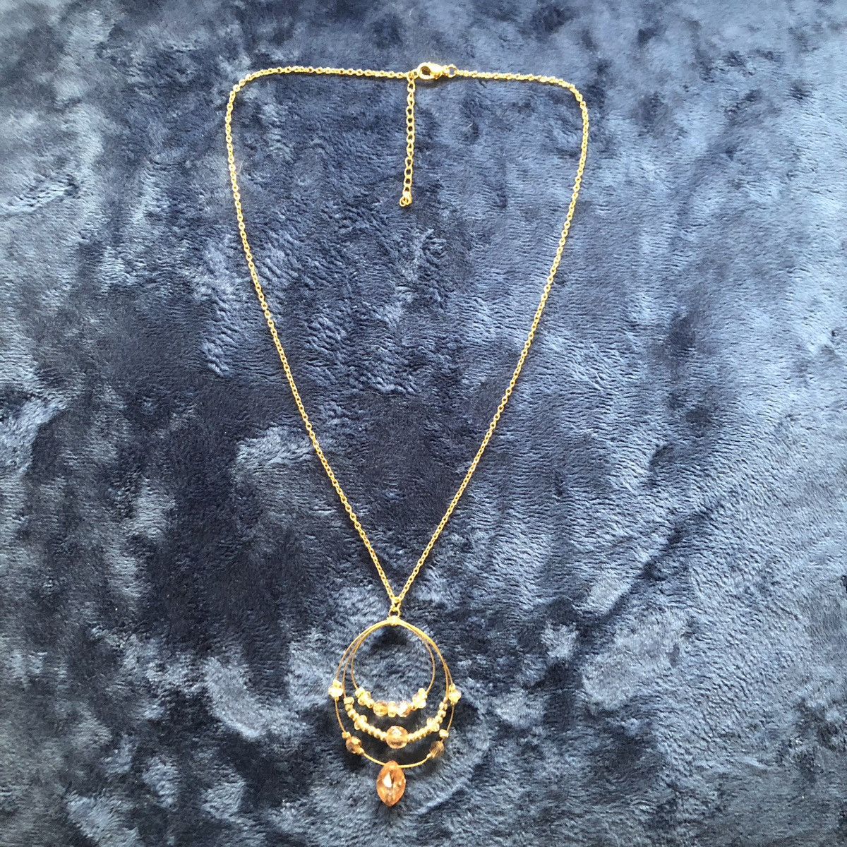 Handmade Handcrafted elegant layered wired citrine crystal necklace Size ONE SIZE - 5 Thumbnail