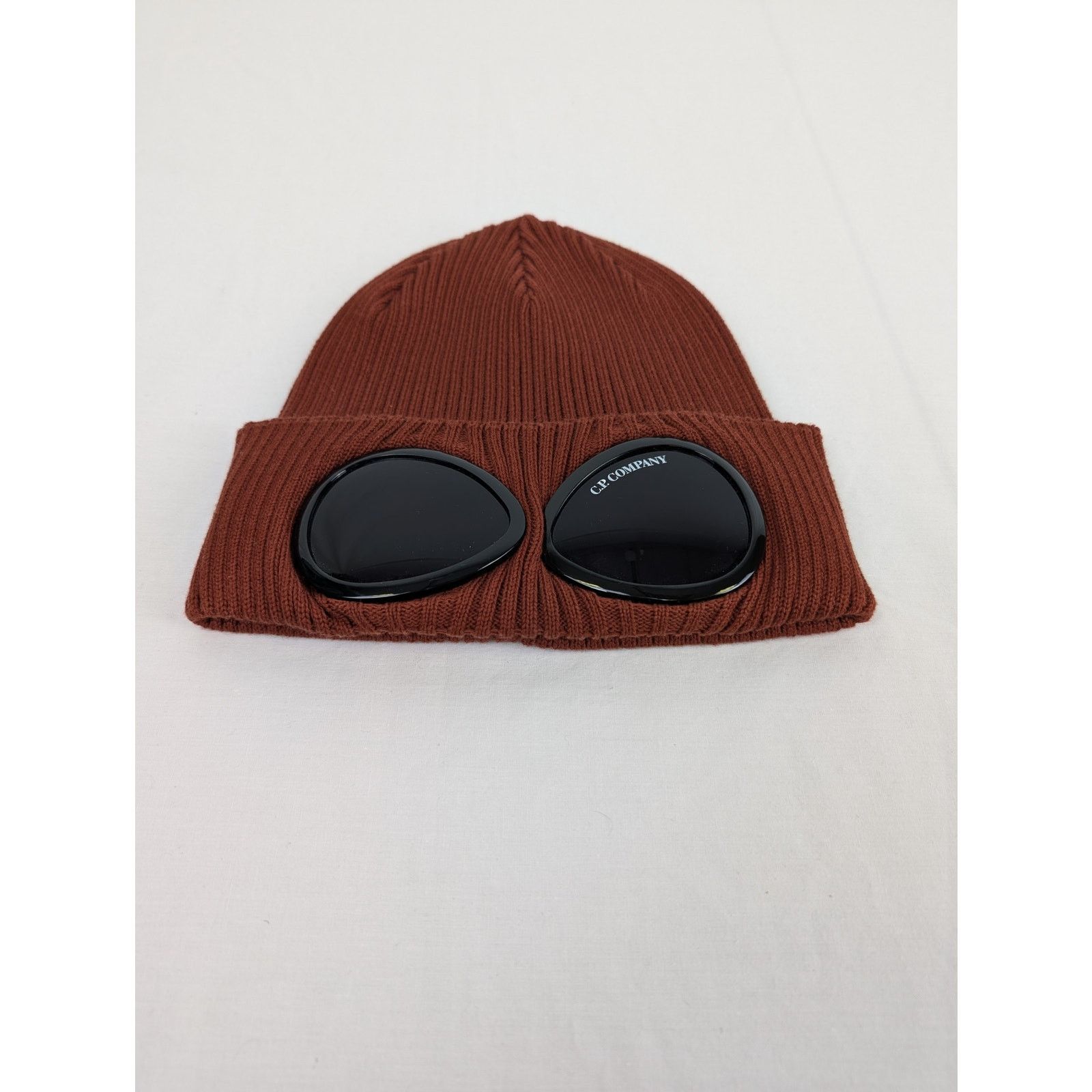 C.P. Company o1rshd1 Q:2 / Size: OS / Goggles Beanie Cap / Hat in Brown Size ONE SIZE - 2 Thumbnail