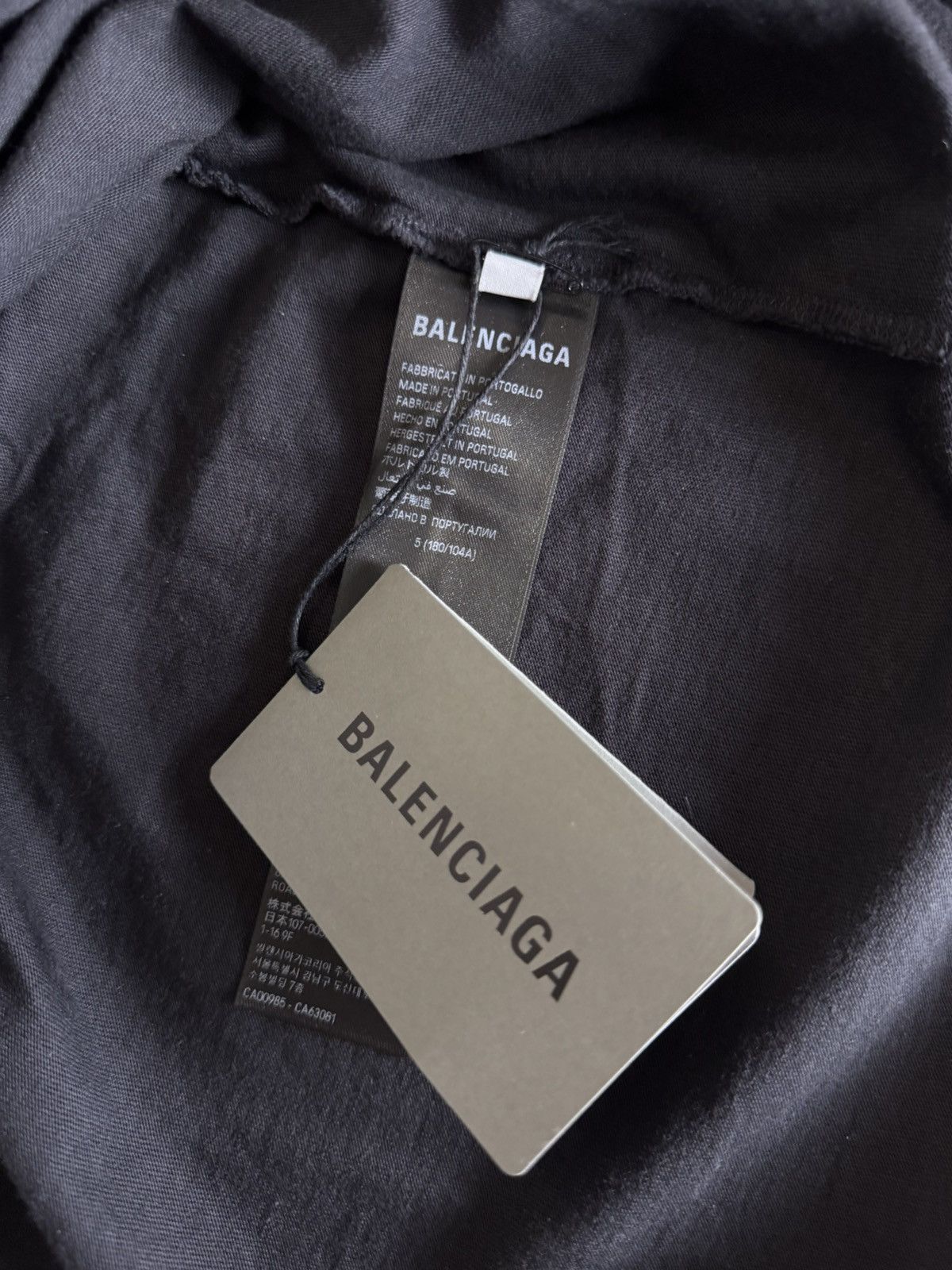 Balenciaga Balenciaga Paris Logo Oversized T-Shirt Size US XL / EU 56 / 4 - 4 Thumbnail